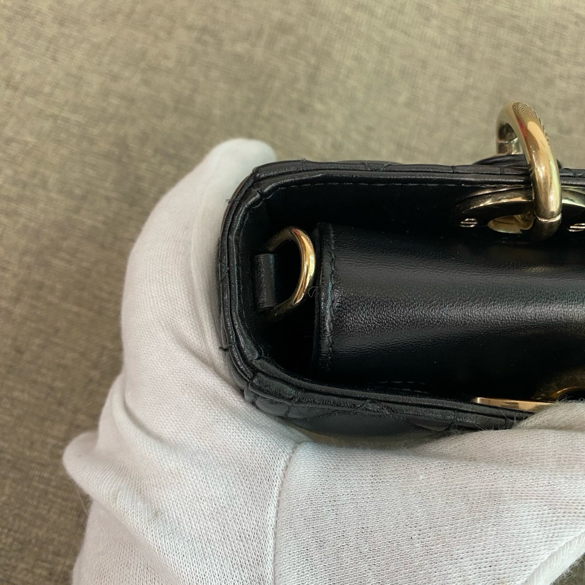 Dior - Lady Dior - Leather - Black - (Small)