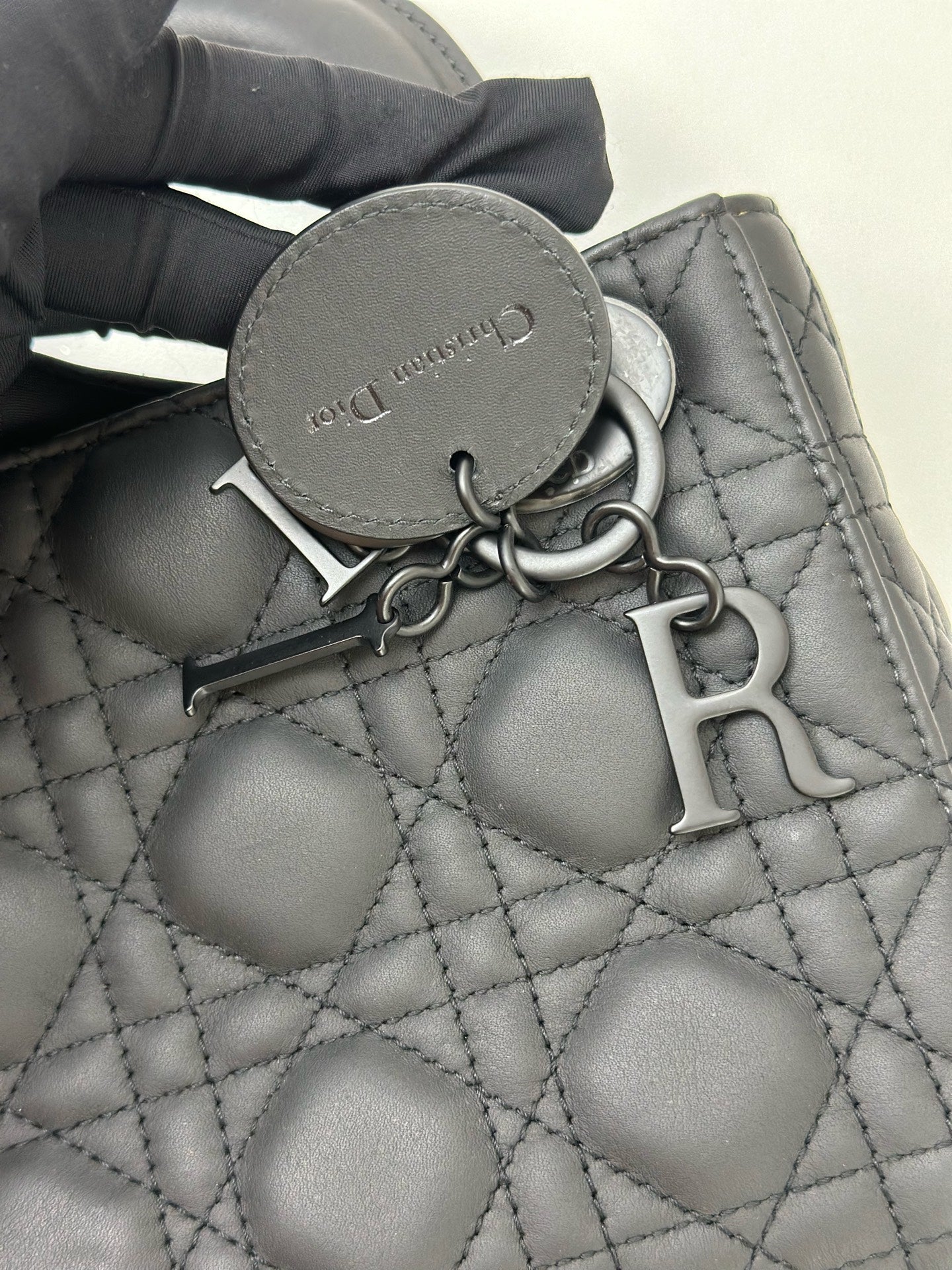 Dior - Lady Dior - Leather - Black - (small)