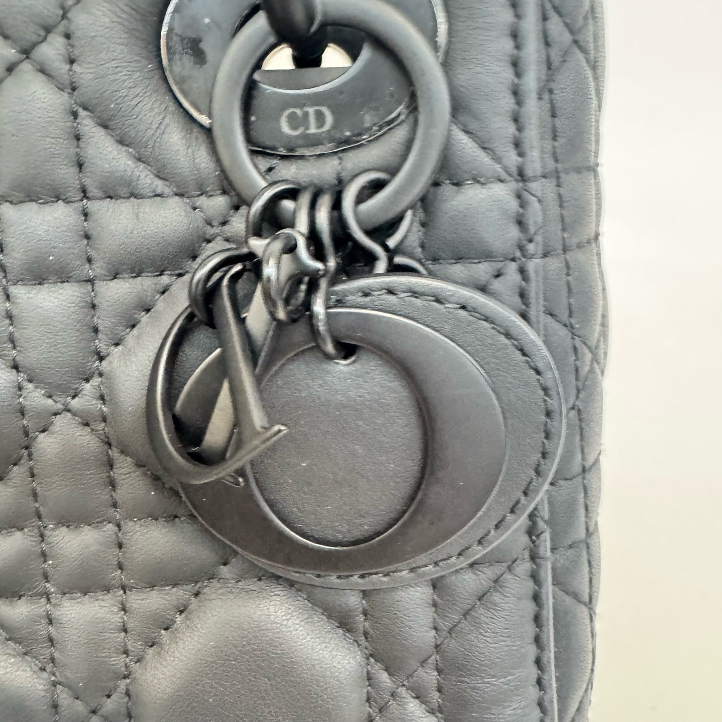 Dior - Lady Dior - Leather - Black - (small)