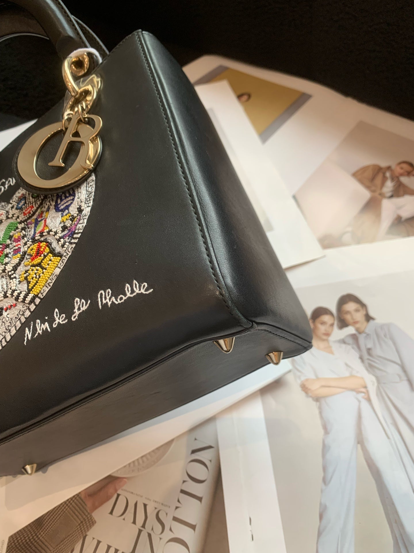Dior - Lady Dior - Leather - Black - (small)
