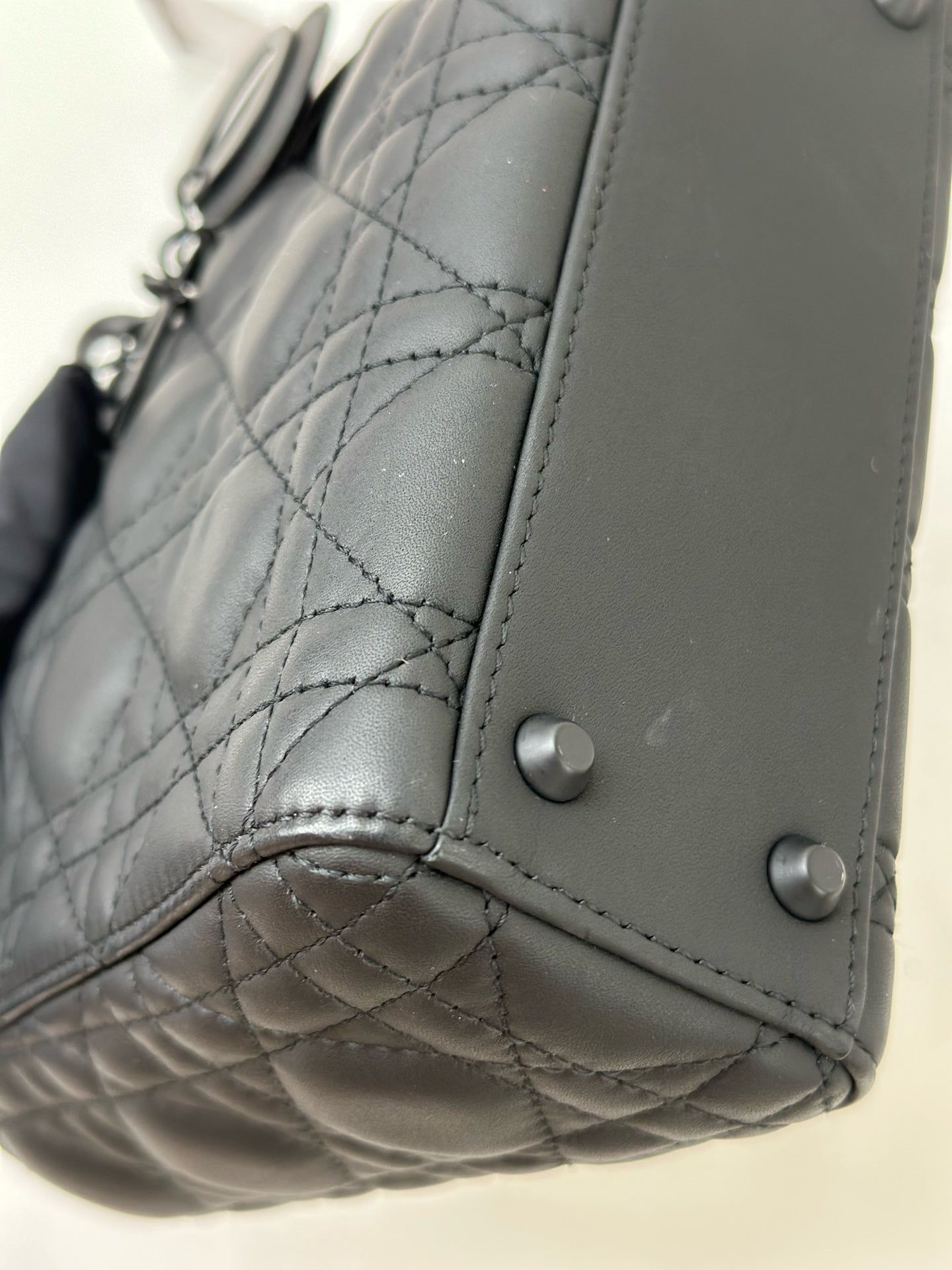 Dior - Lady Dior - Leather - Black - (small)
