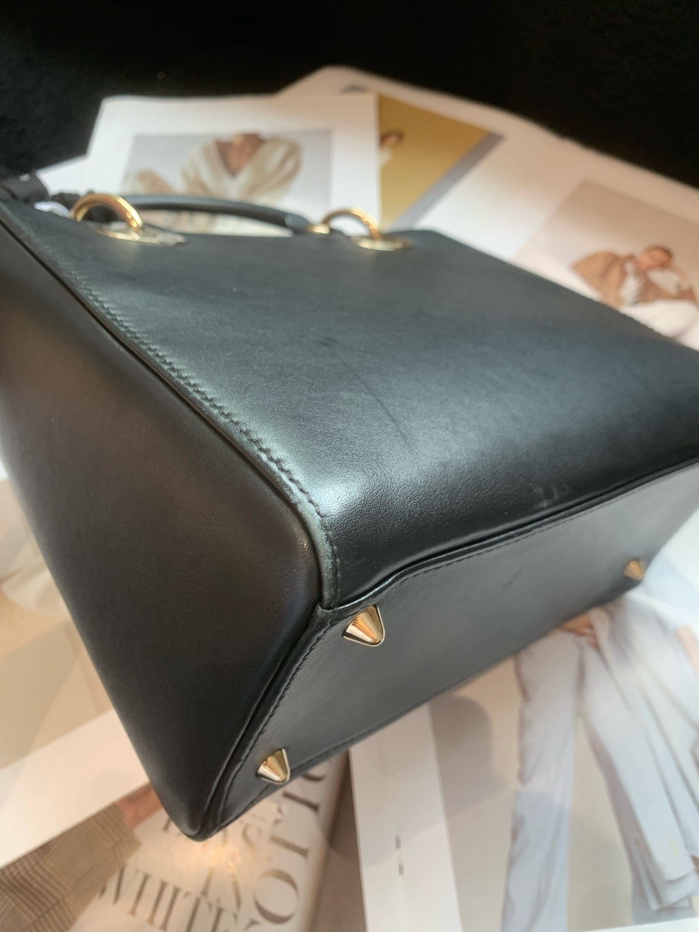 Dior - Lady Dior - Leather - Black - (small)