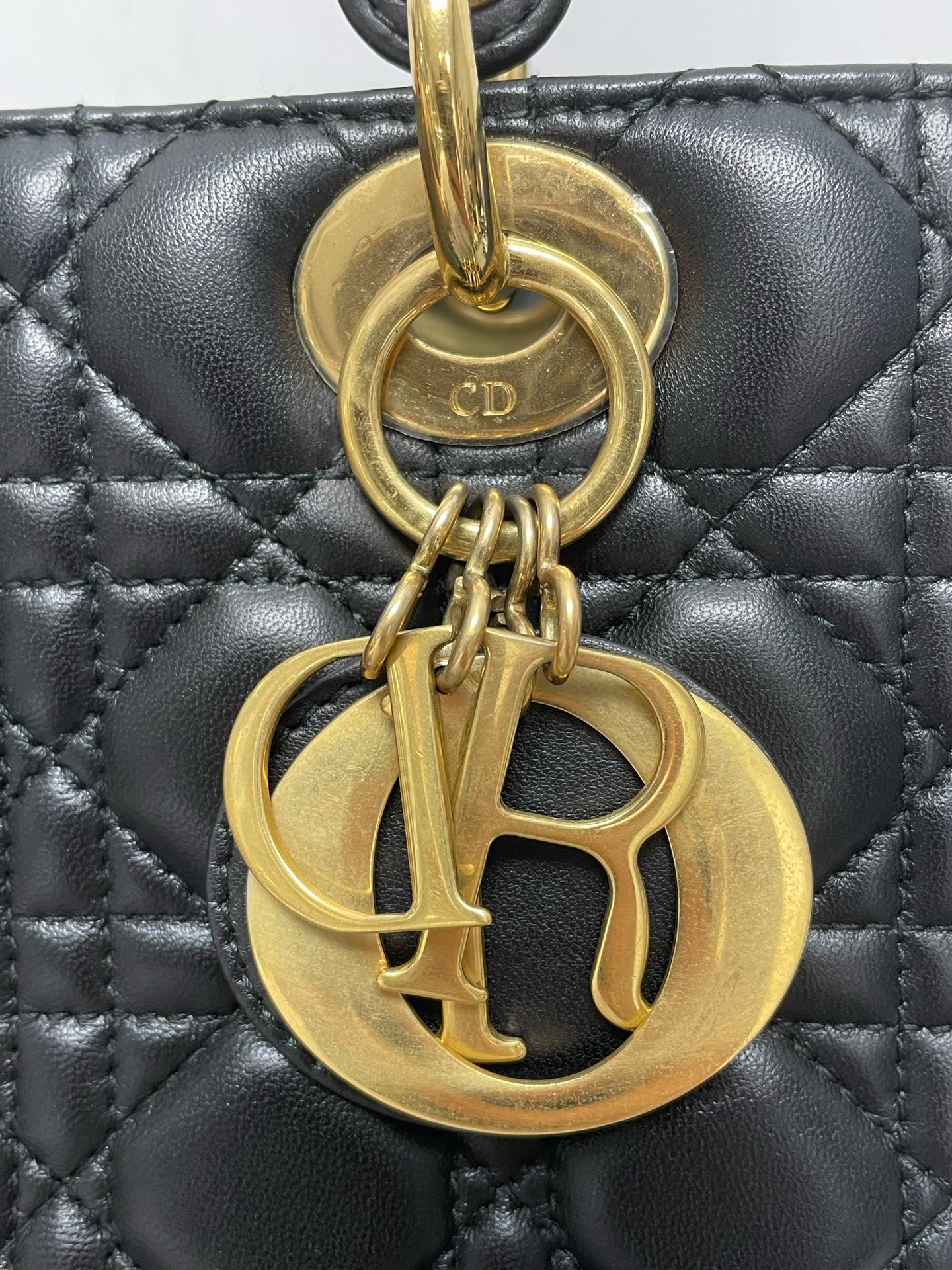 Dior - Lady Dior - Leather - Black - (Small)