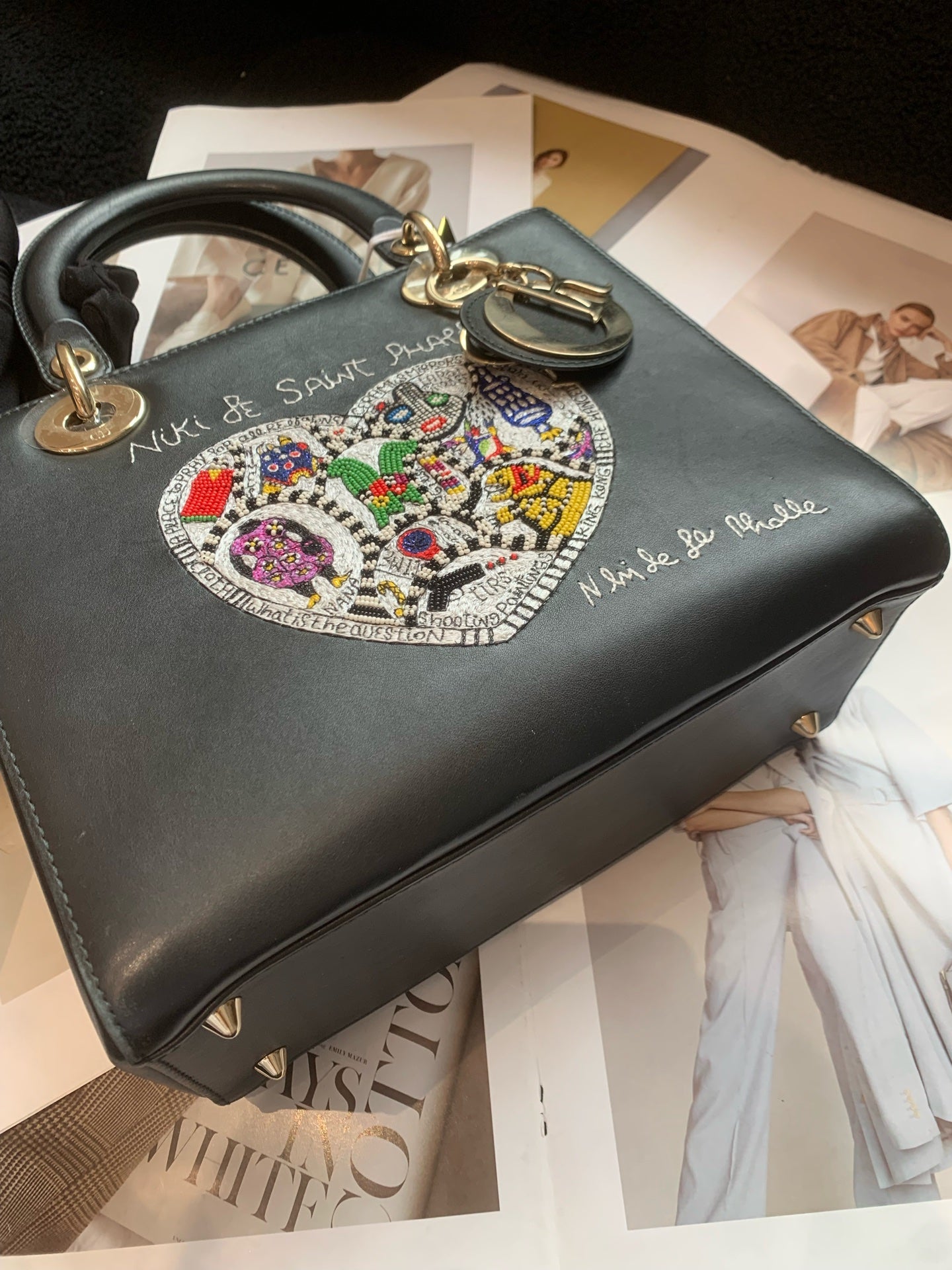 Dior - Lady Dior - Leather - Black - (small)