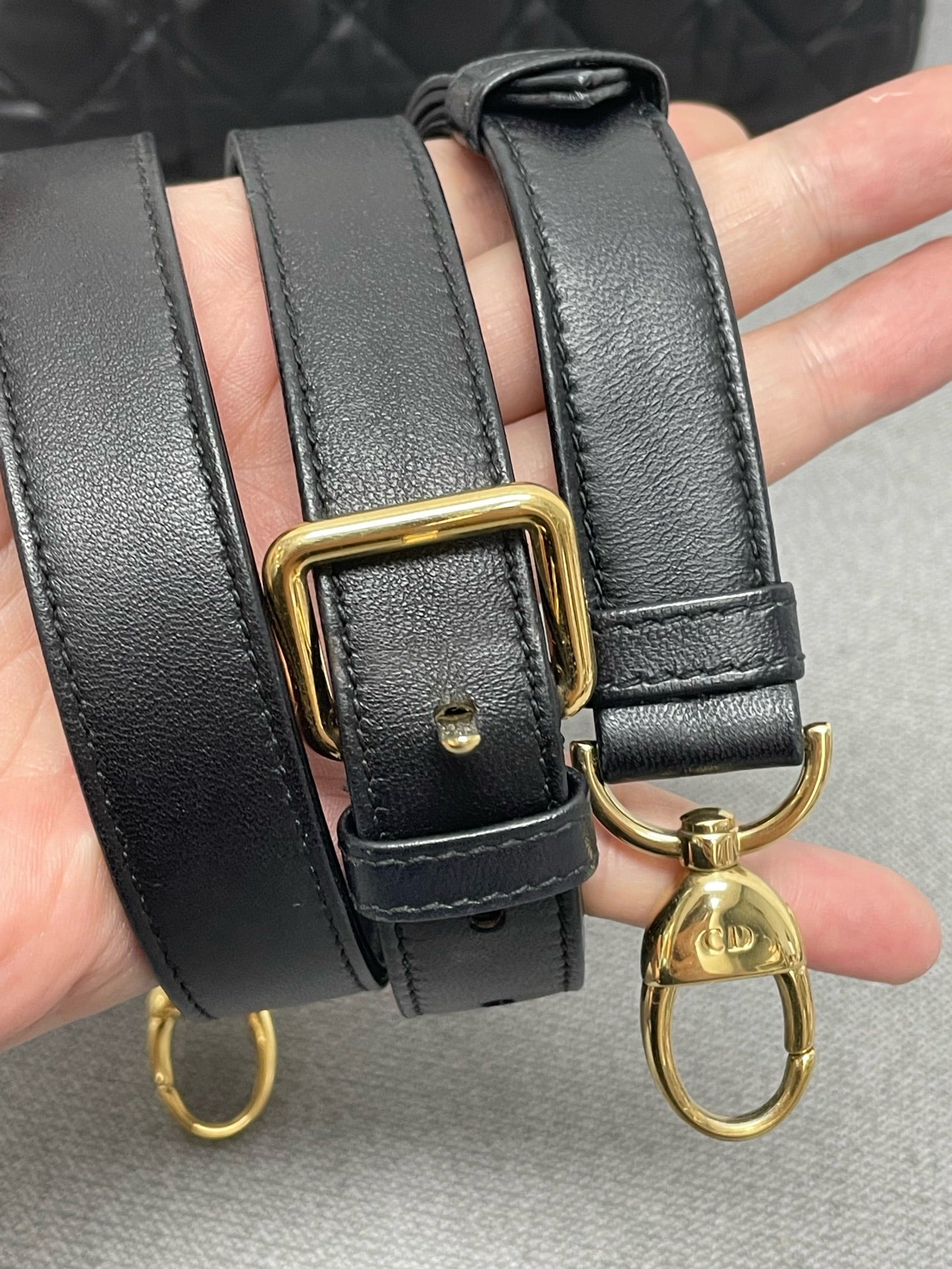 Dior - Lady Dior - Leather - Black - (Small)