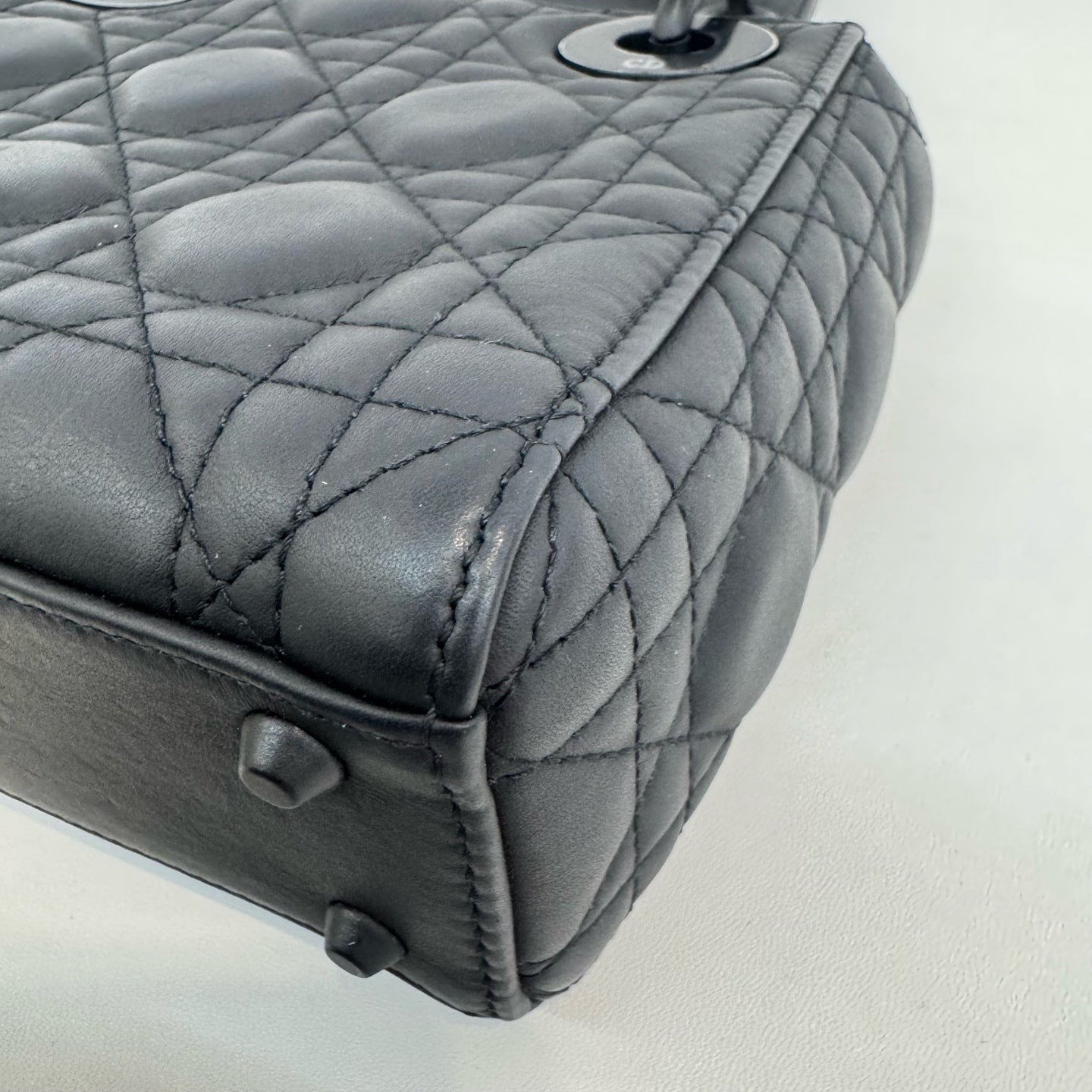 Dior - Lady Dior - Leather - Black - (small)