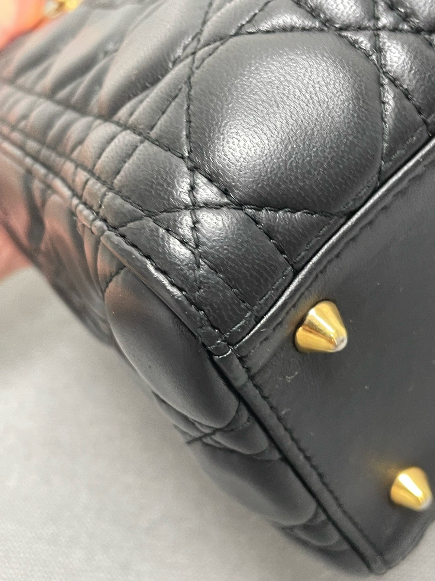 Dior - Lady Dior - Leather - Black - (Small)