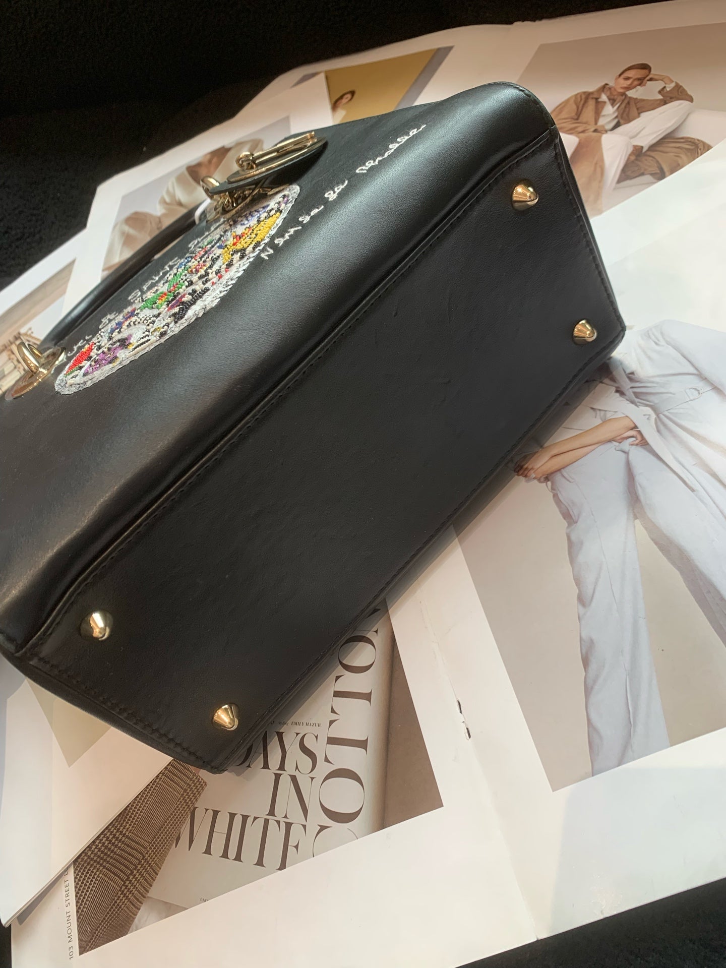 Dior - Lady Dior - Leather - Black - (small)
