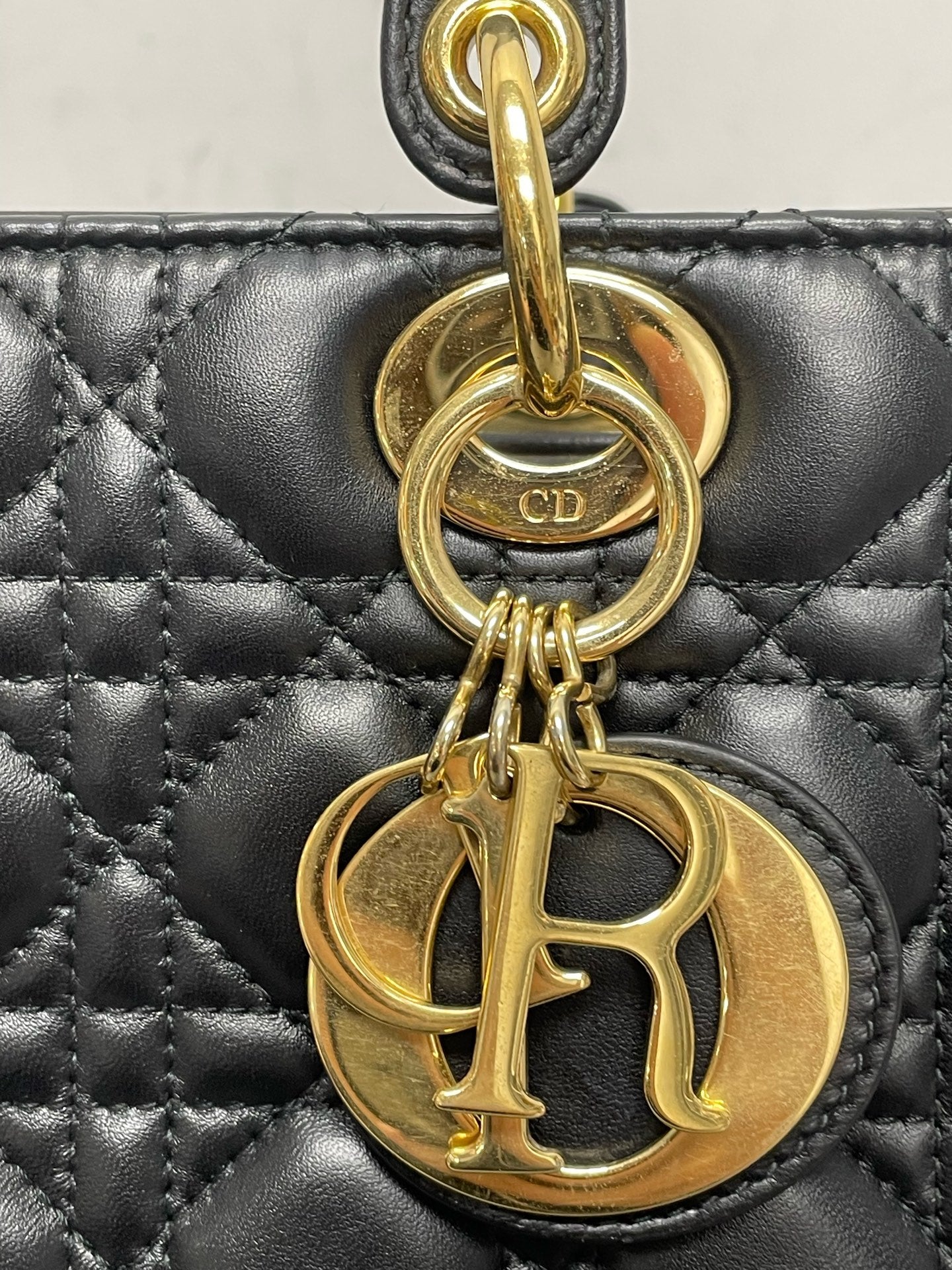 Dior - Lady Dior - Leather - Black - (Small)