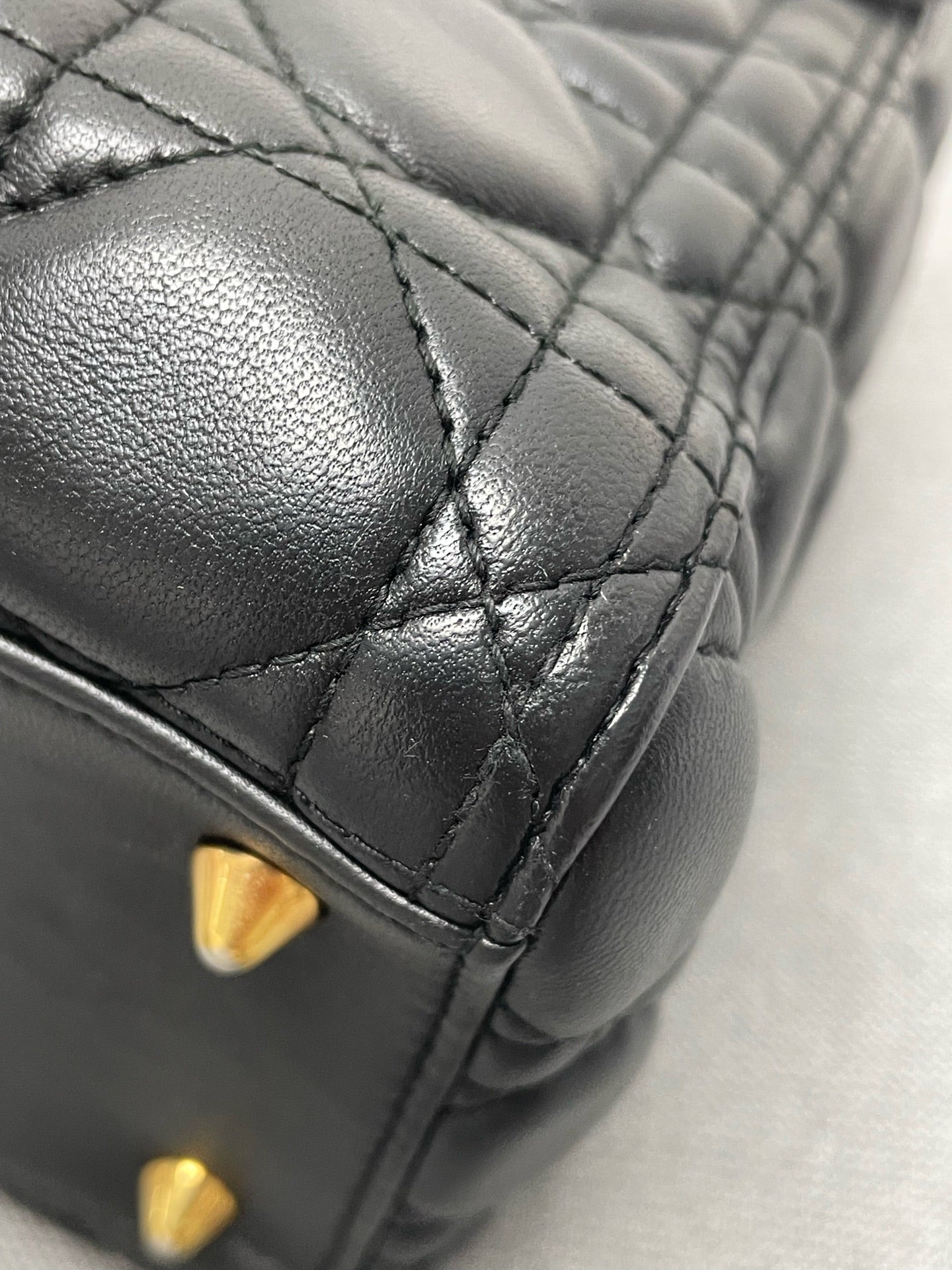 Dior - Lady Dior - Leather - Black - (Small)