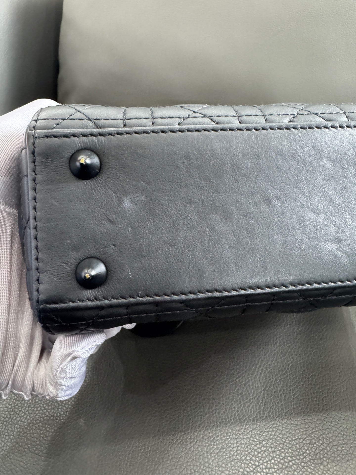 Dior - Lady Dior - Leather - Black - (small)