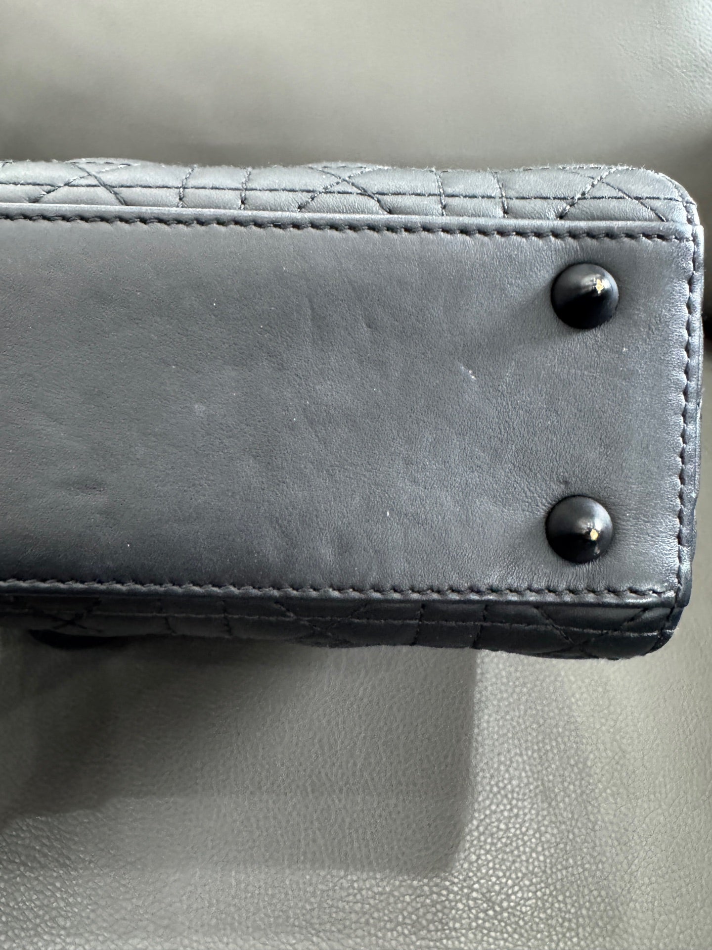 Dior - Lady Dior - Leather - Black - (small)