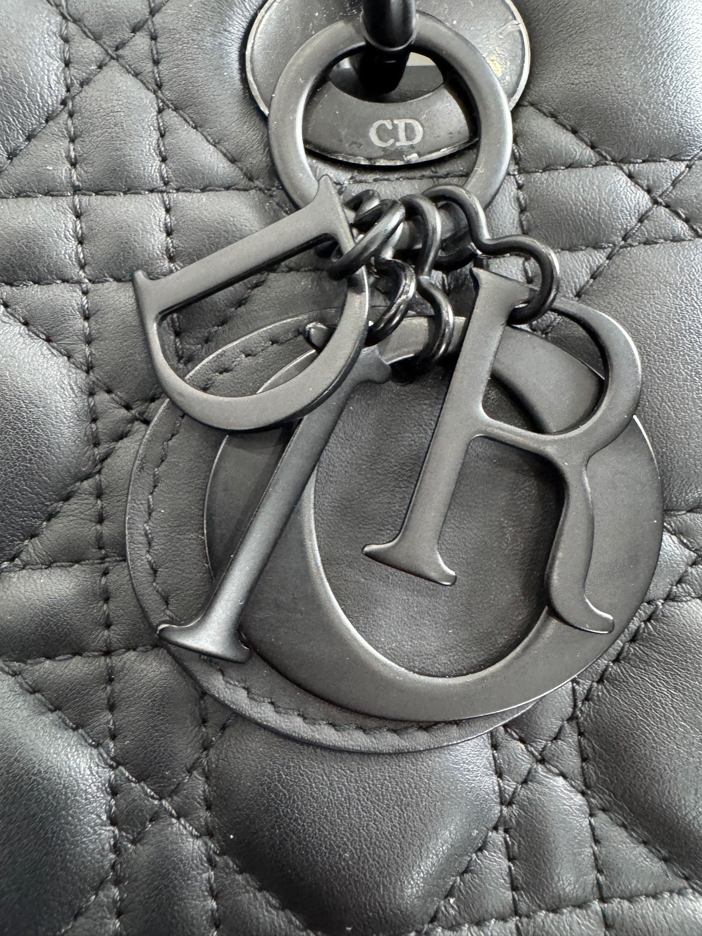 Dior - Lady Dior - Leather - Black - (small)