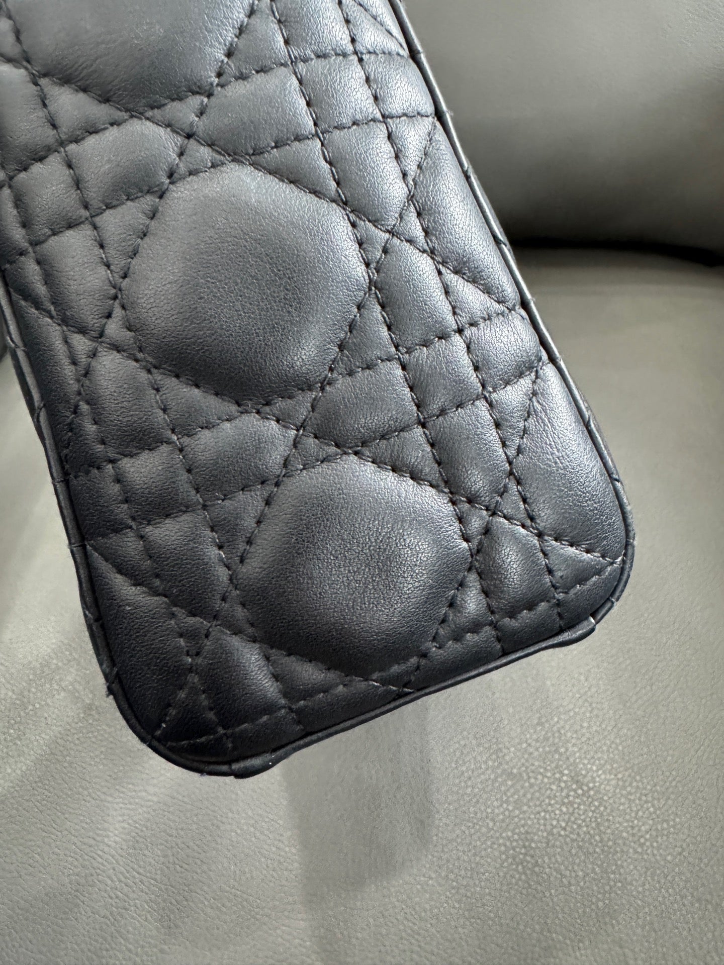 Dior - Lady Dior - Leather - Black - (small)