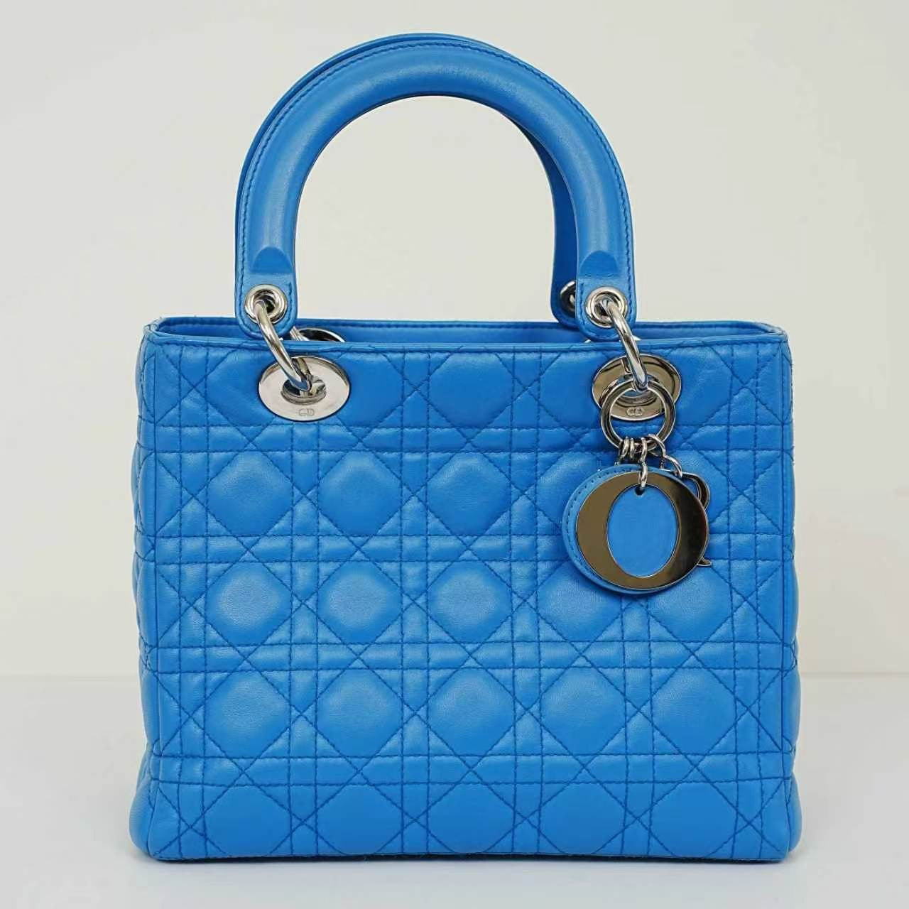 Dior - Lady Dior - Leather - Blue - (medium)