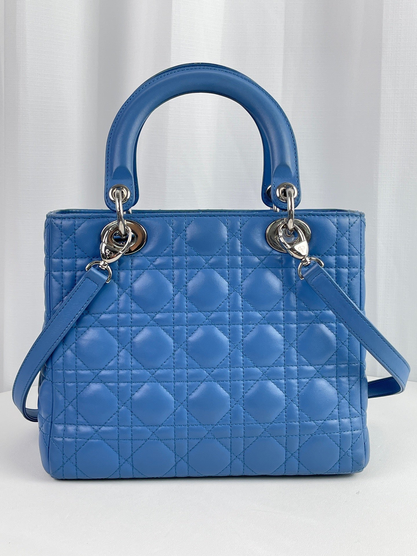 Dior - Lady Dior - Leather - Blue - (medium)