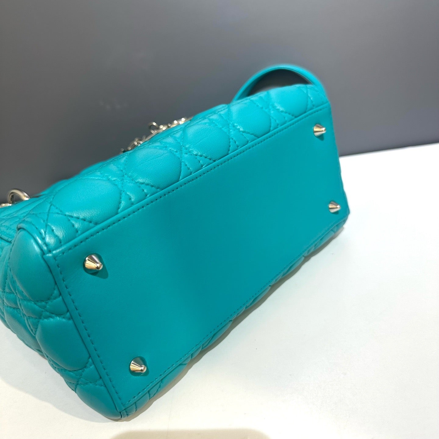 Dior - Lady Dior - Leather - Blue - (medium)
