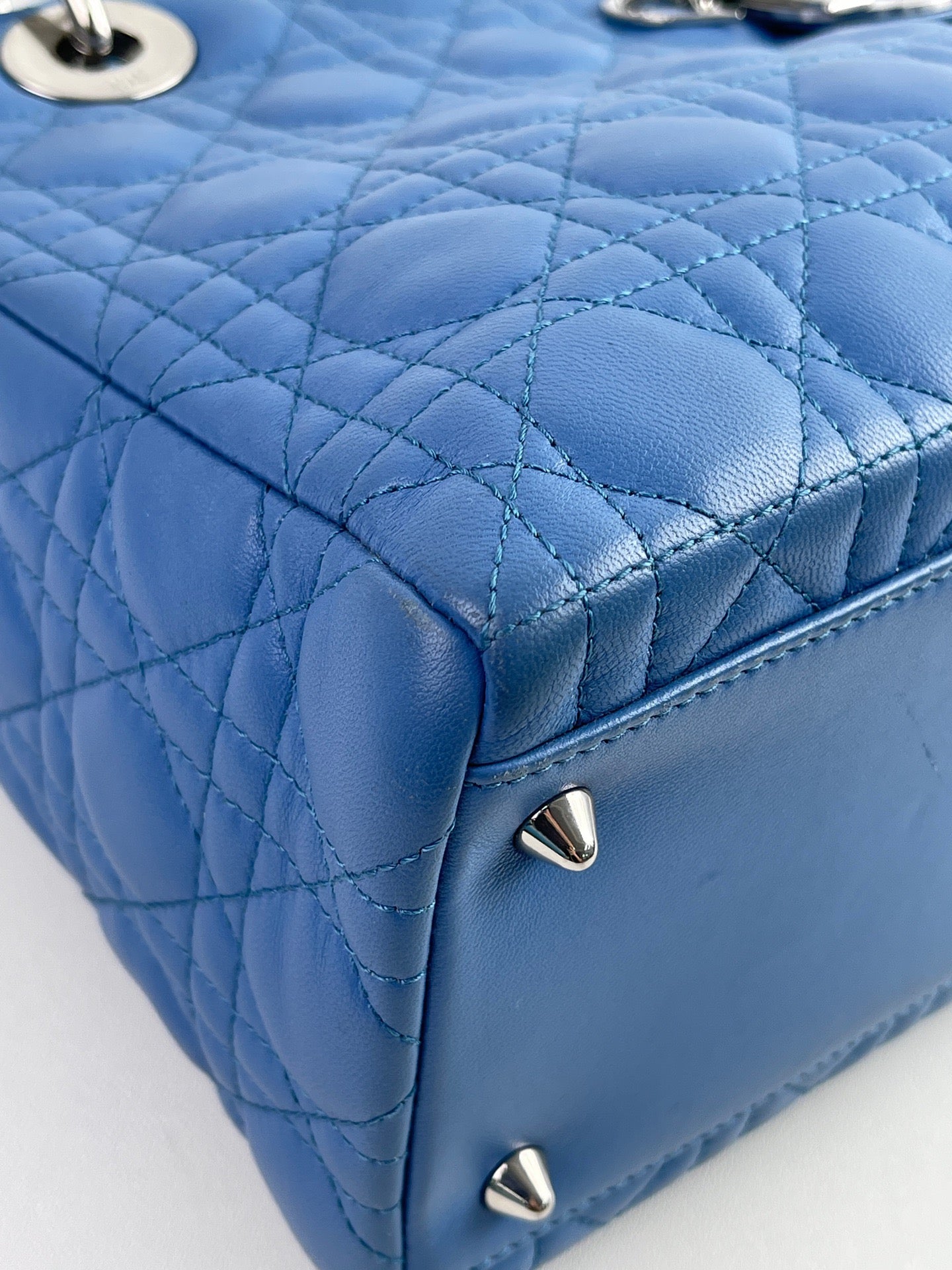 Dior - Lady Dior - Leather - Blue - (medium)