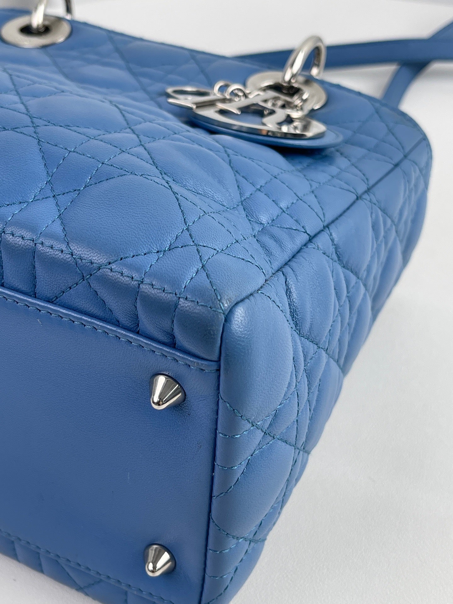 Dior - Lady Dior - Leather - Blue - (medium)