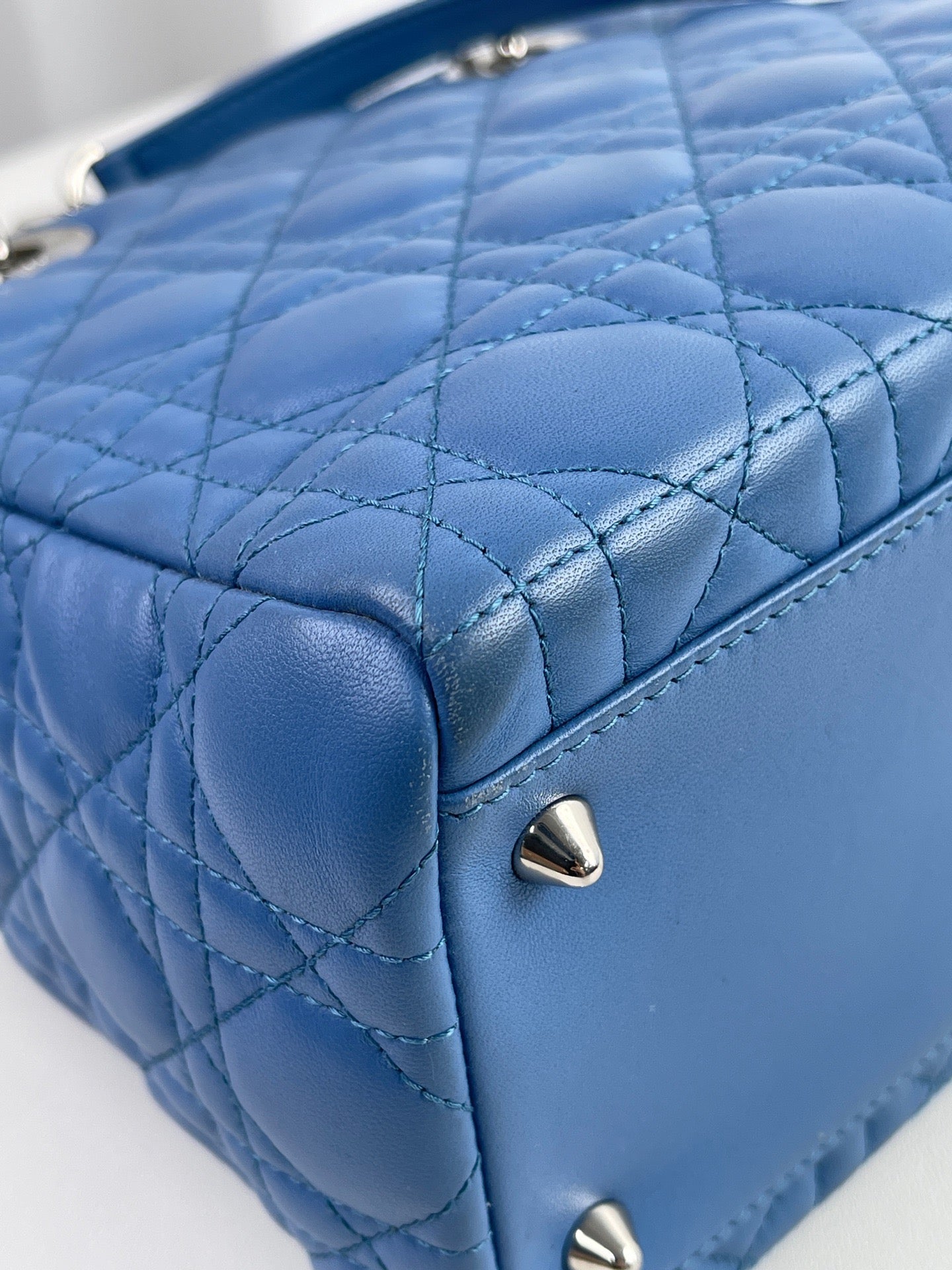Dior - Lady Dior - Leather - Blue - (medium)