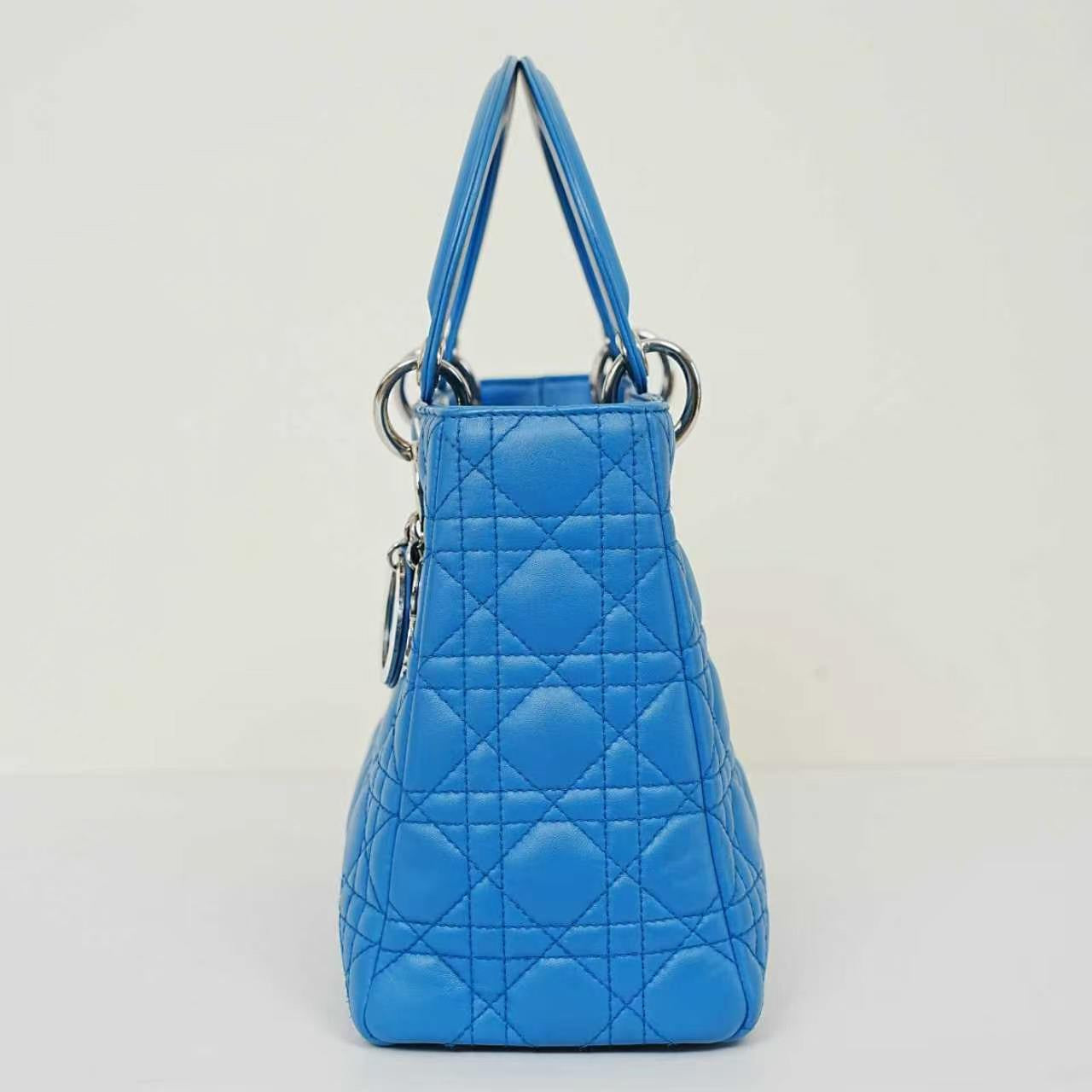 Dior - Lady Dior - Leather - Blue - (medium)