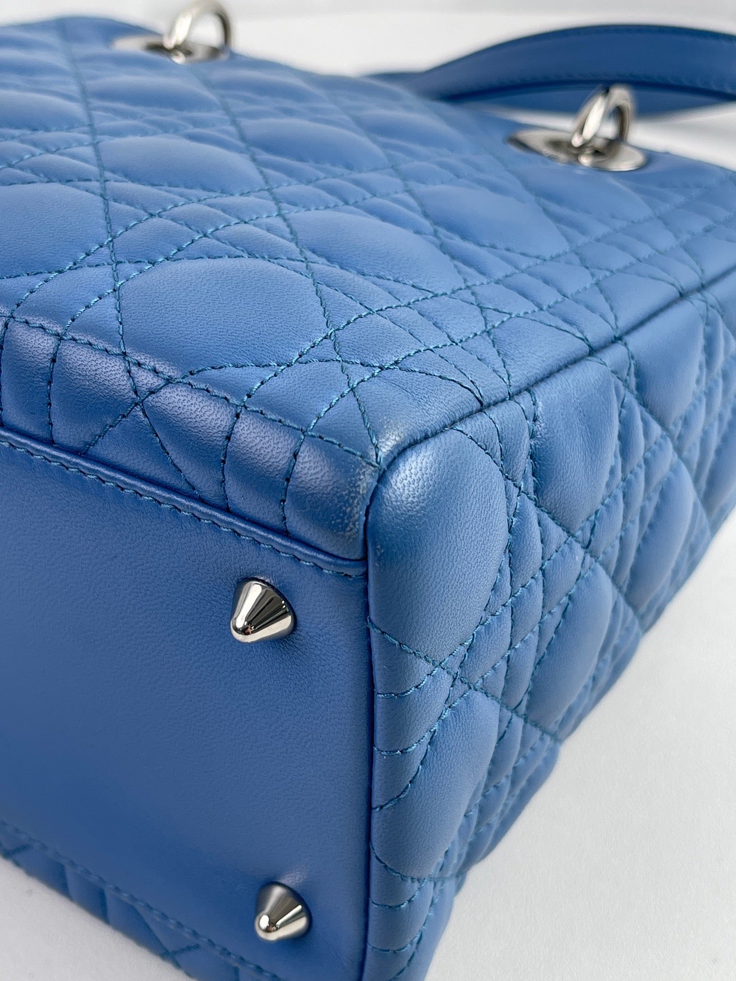 Dior - Lady Dior - Leather - Blue - (medium)