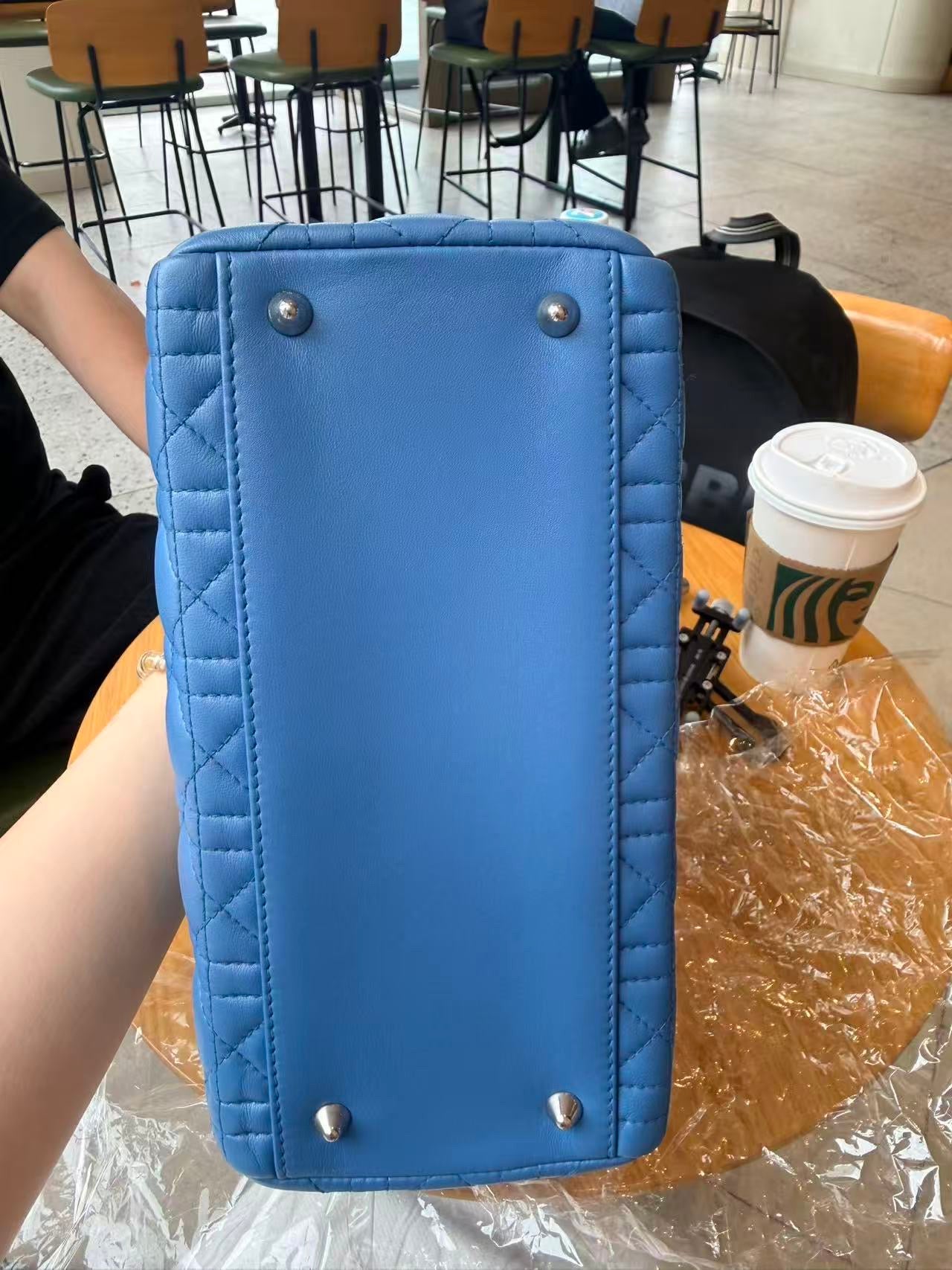 Dior - Lady Dior - Leather - Blue - (medium)