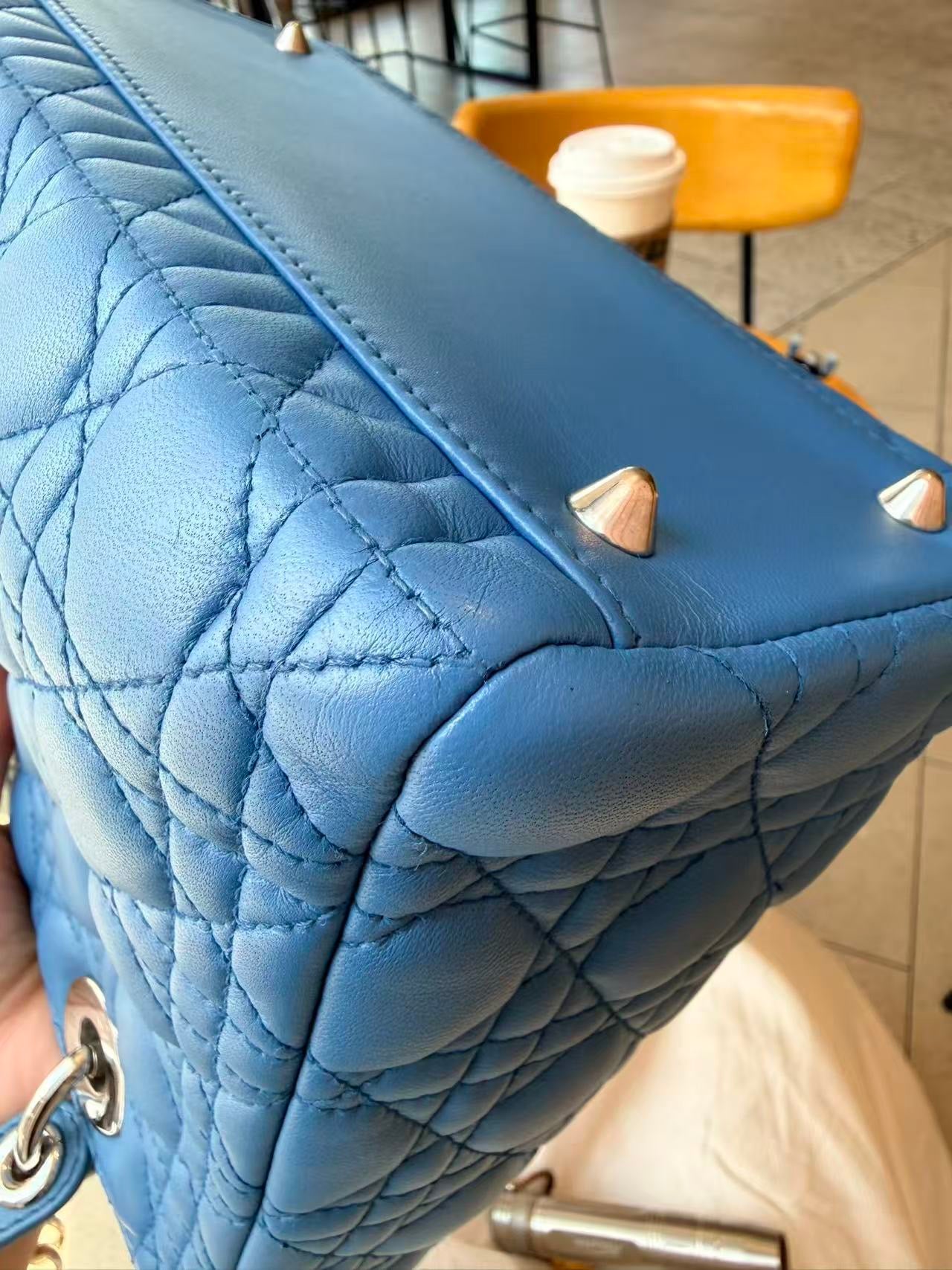 Dior - Lady Dior - Leather - Blue - (medium)
