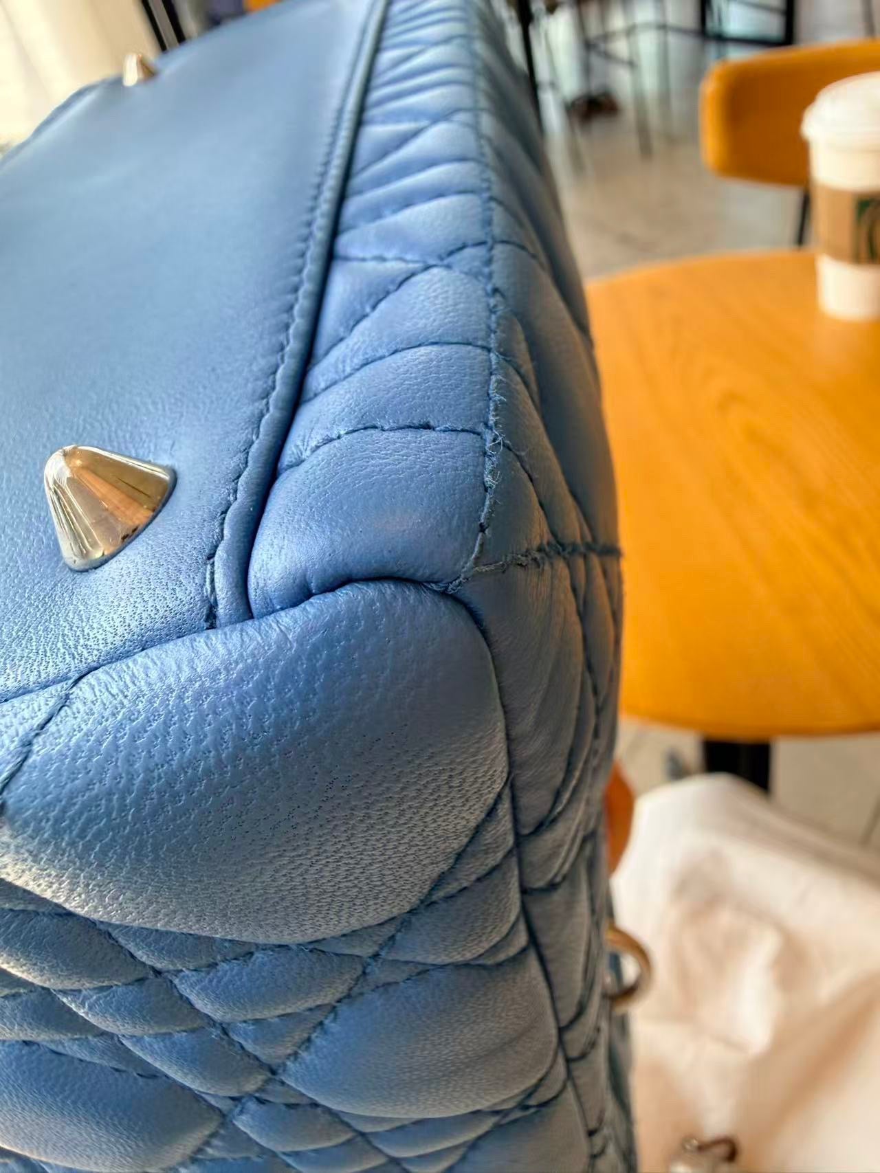 Dior - Lady Dior - Leather - Blue - (medium)