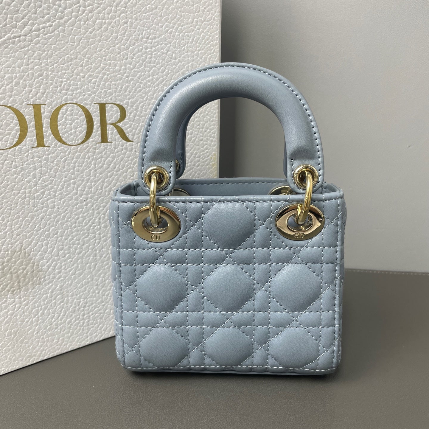 Dior - Lady Dior - Leather - Blue - (mini)