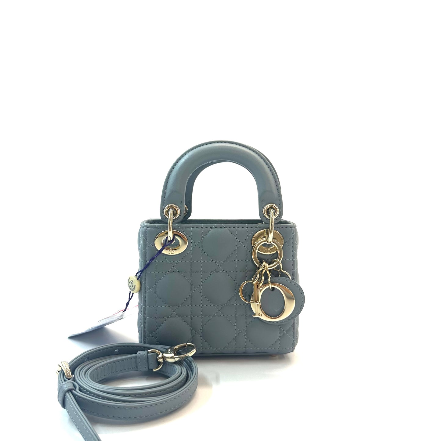 Dior - Lady Dior - Leather - Blue - (mini)