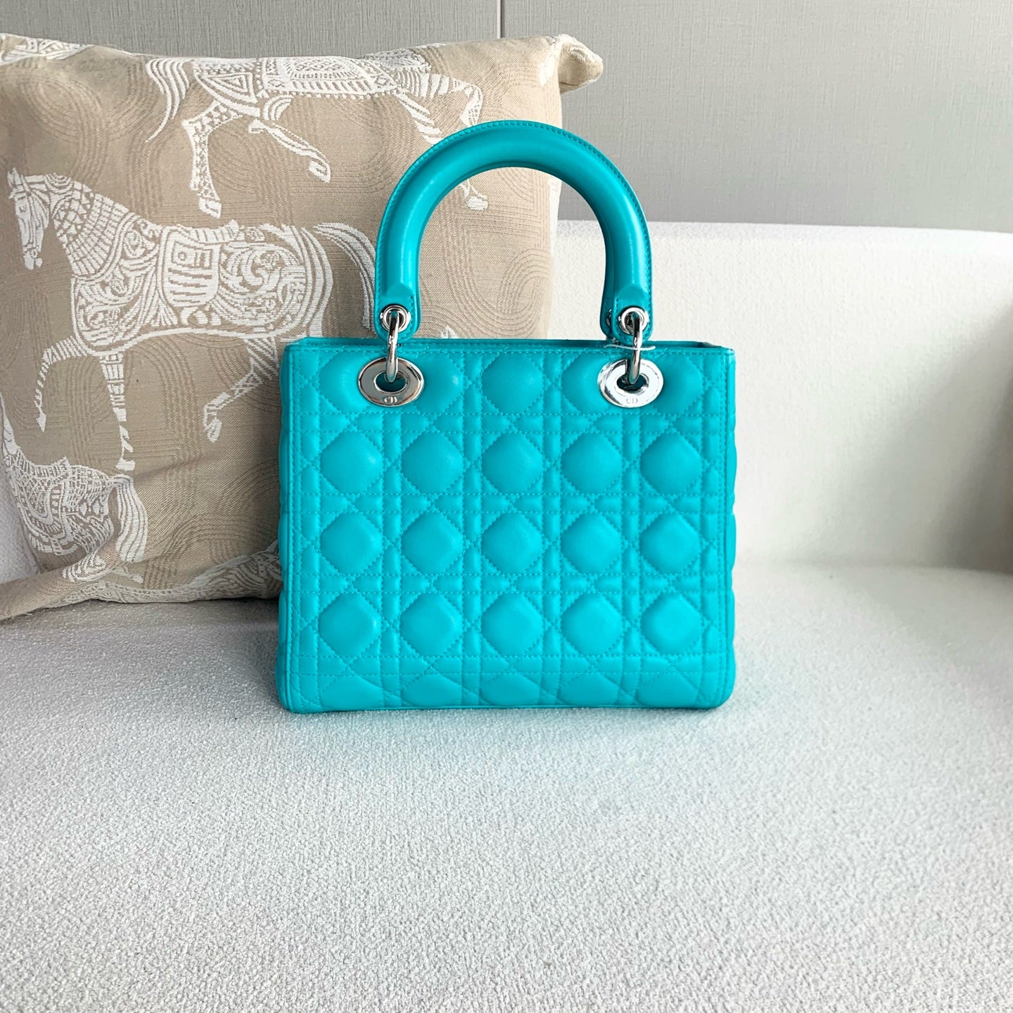 Dior - Lady Dior - Leather - Blue - (mini)