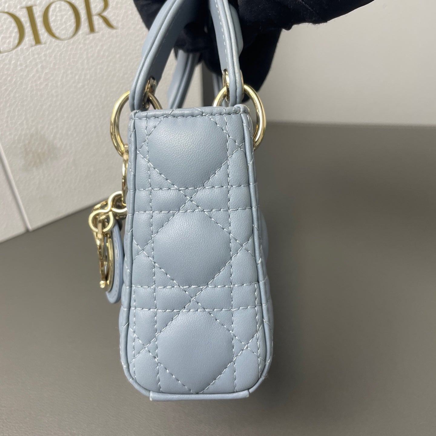Dior - Lady Dior - Leather - Blue - (mini)