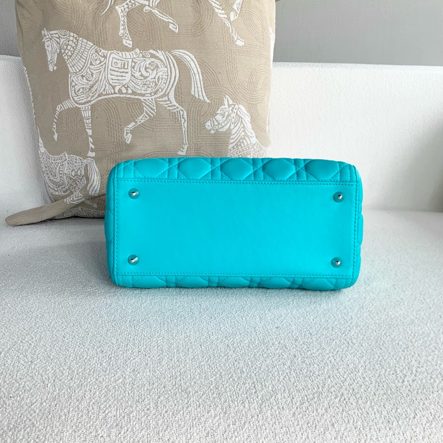 Dior - Lady Dior - Leather - Blue - (mini)