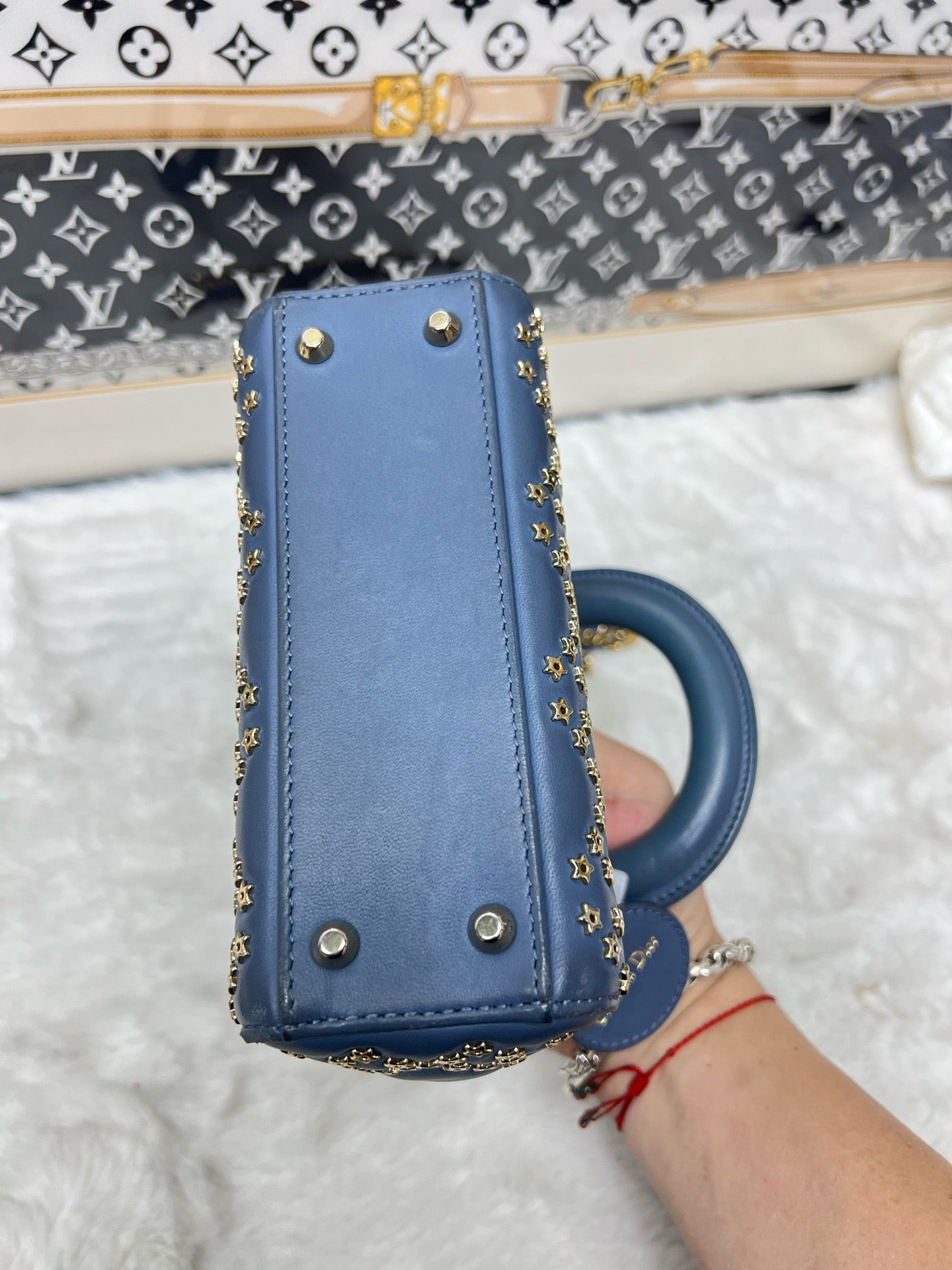 Dior - Lady Dior - Leather - Blue - (mini)