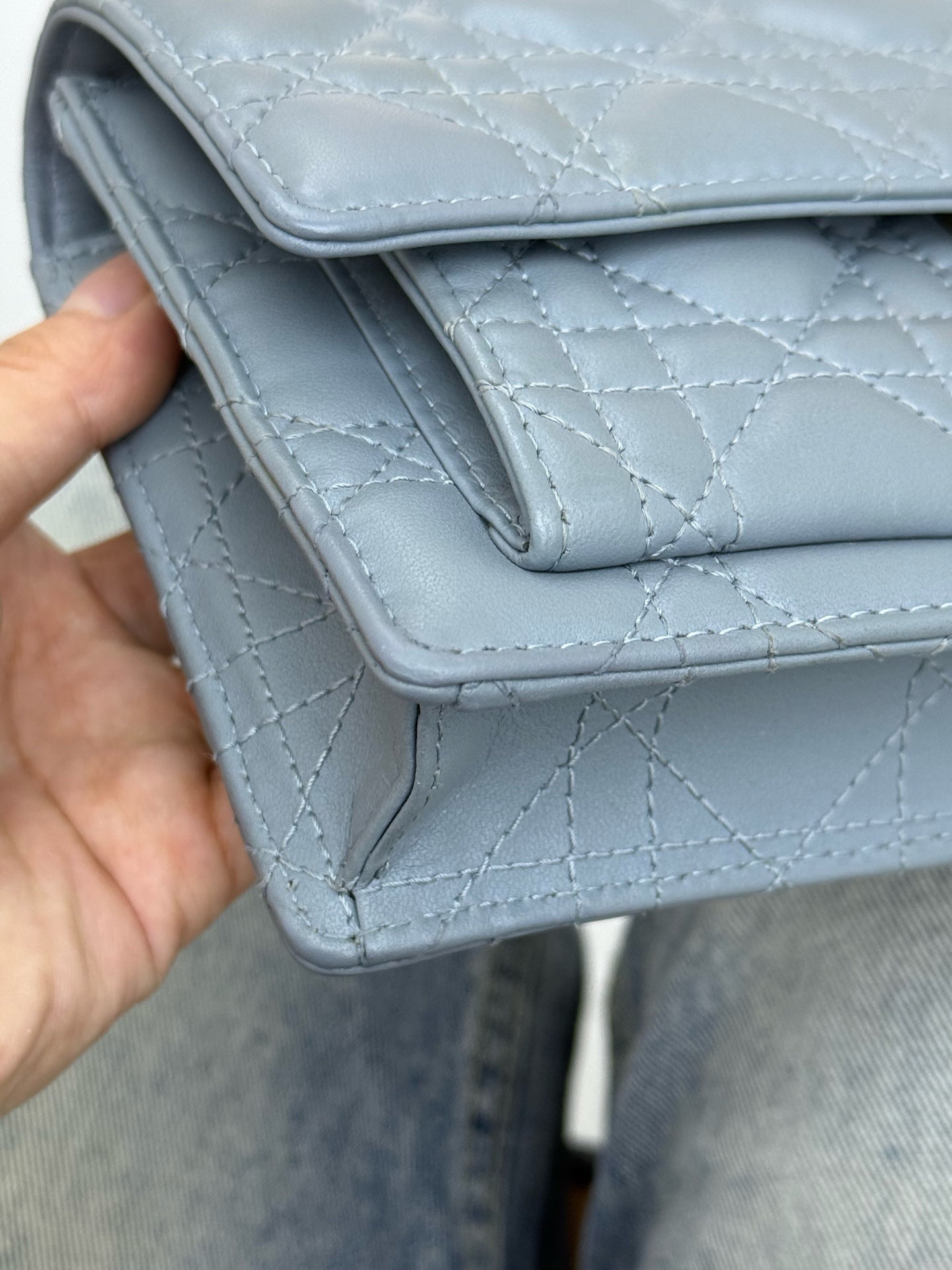 Dior - Lady Dior - Leather - Blue - (mini)