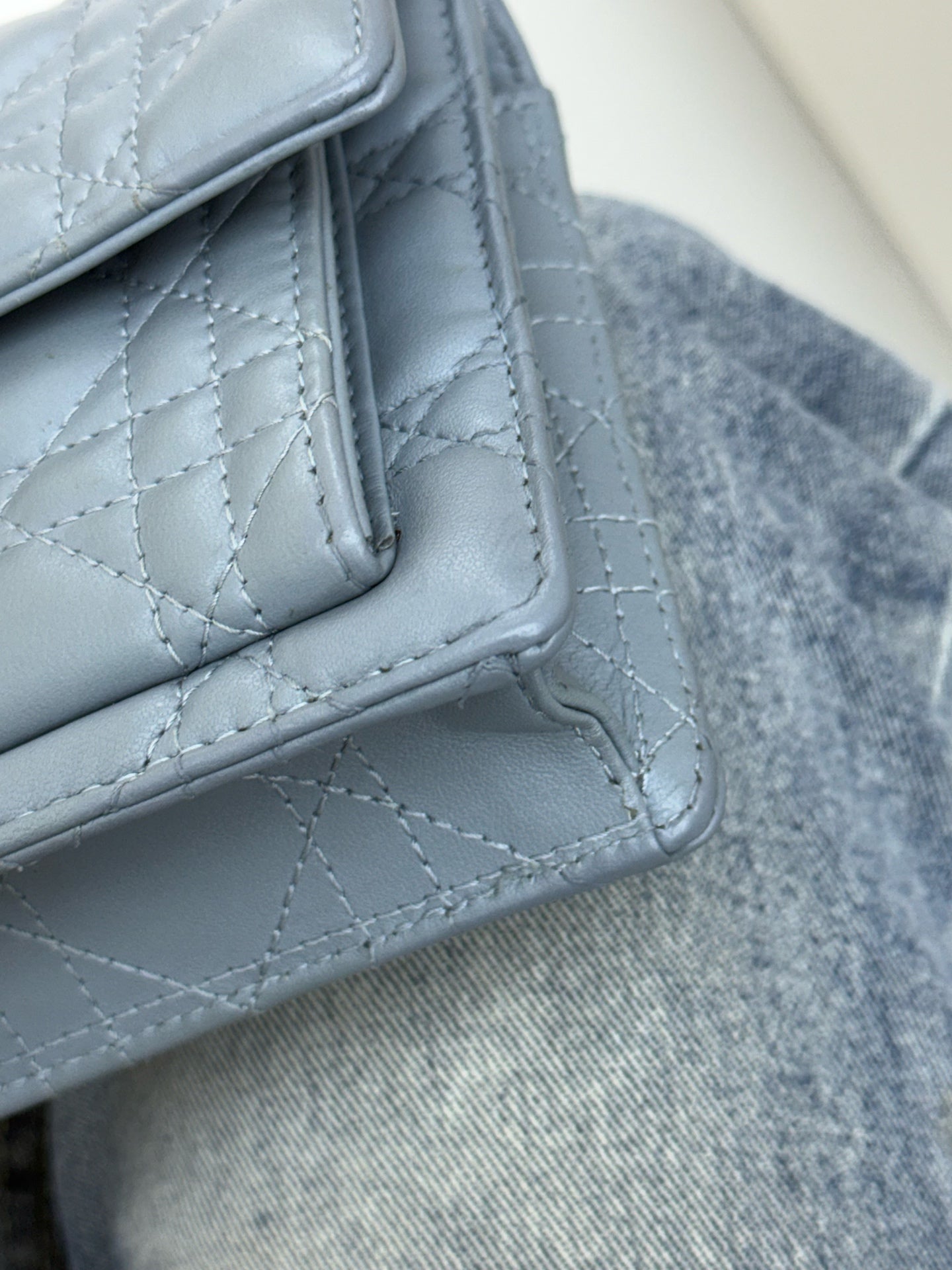 Dior - Lady Dior - Leather - Blue - (mini)