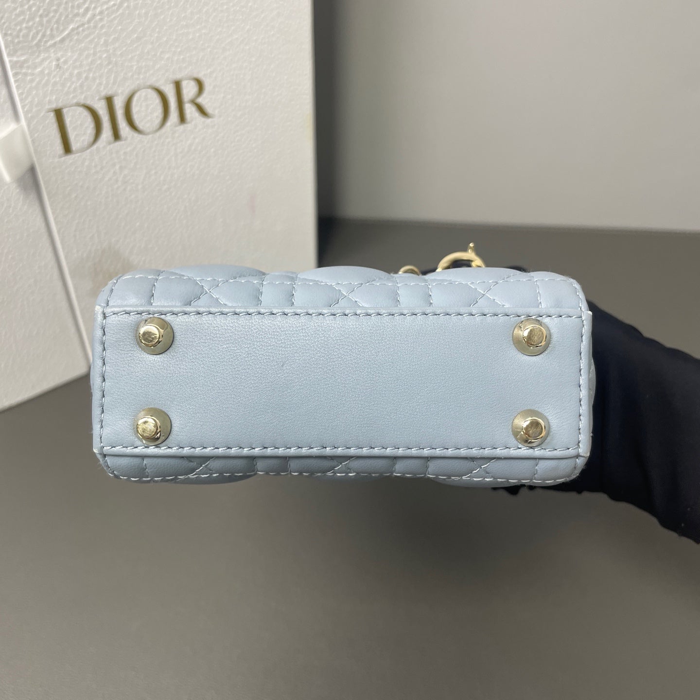 Dior - Lady Dior - Leather - Blue - (mini)