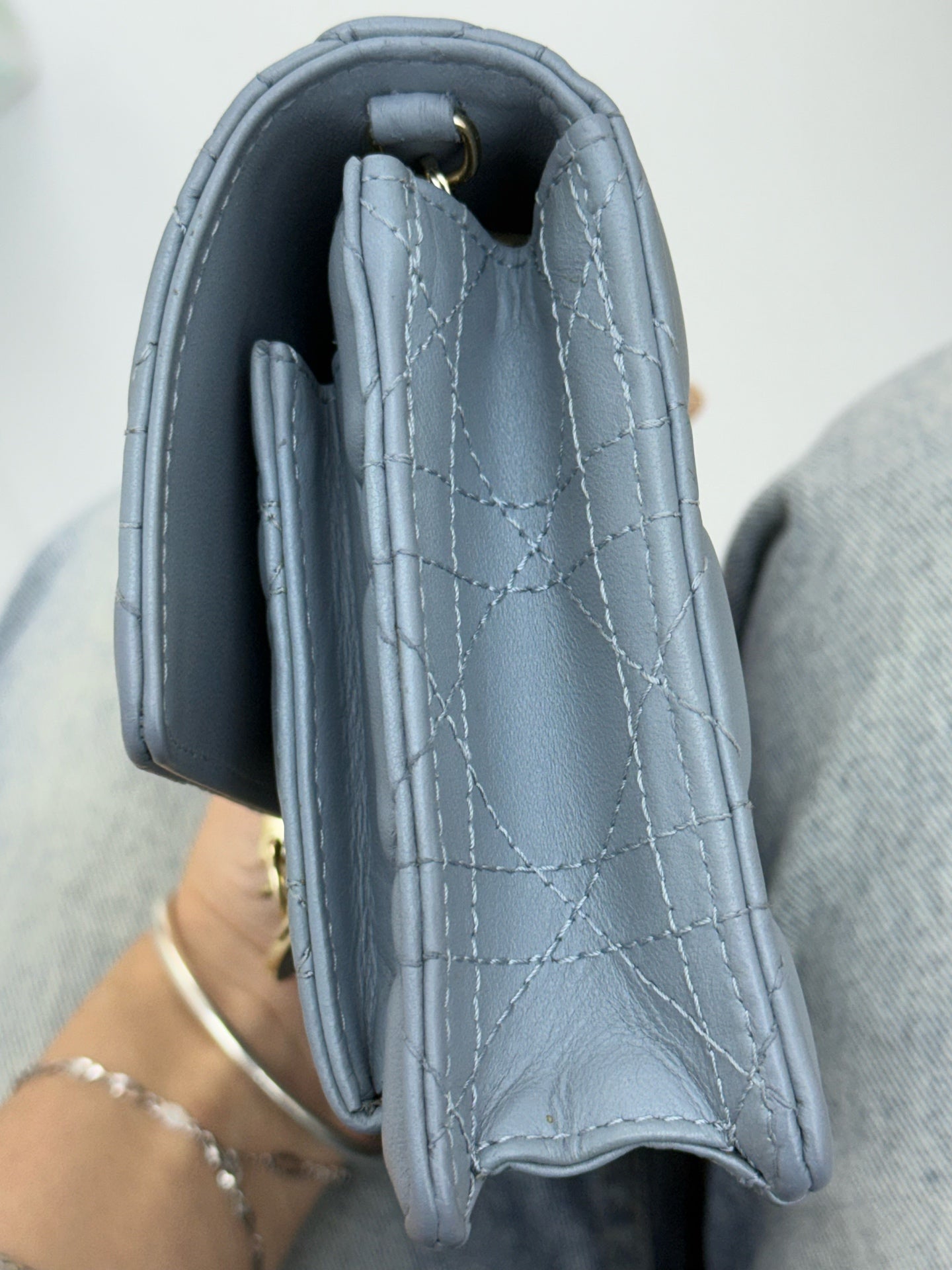 Dior - Lady Dior - Leather - Blue - (mini)