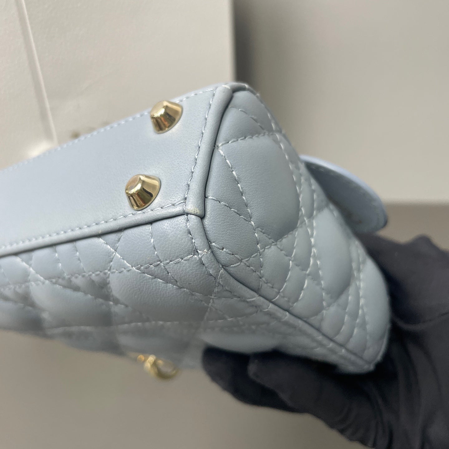 Dior - Lady Dior - Leather - Blue - (mini)
