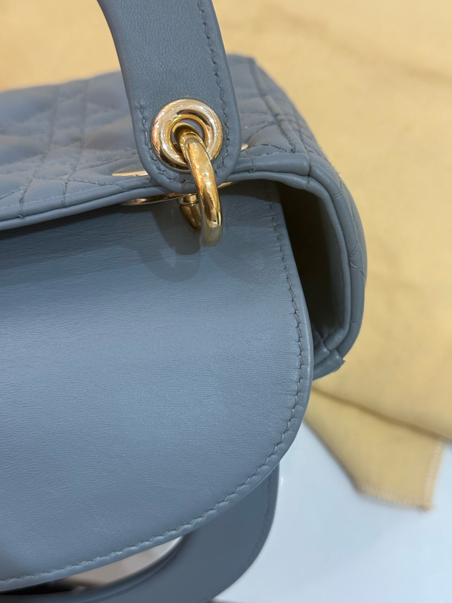 Dior - Lady Dior - Leather - Blue - (mini)