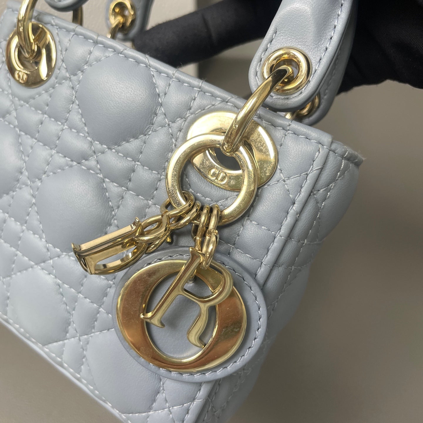 Dior - Lady Dior - Leather - Blue - (mini)
