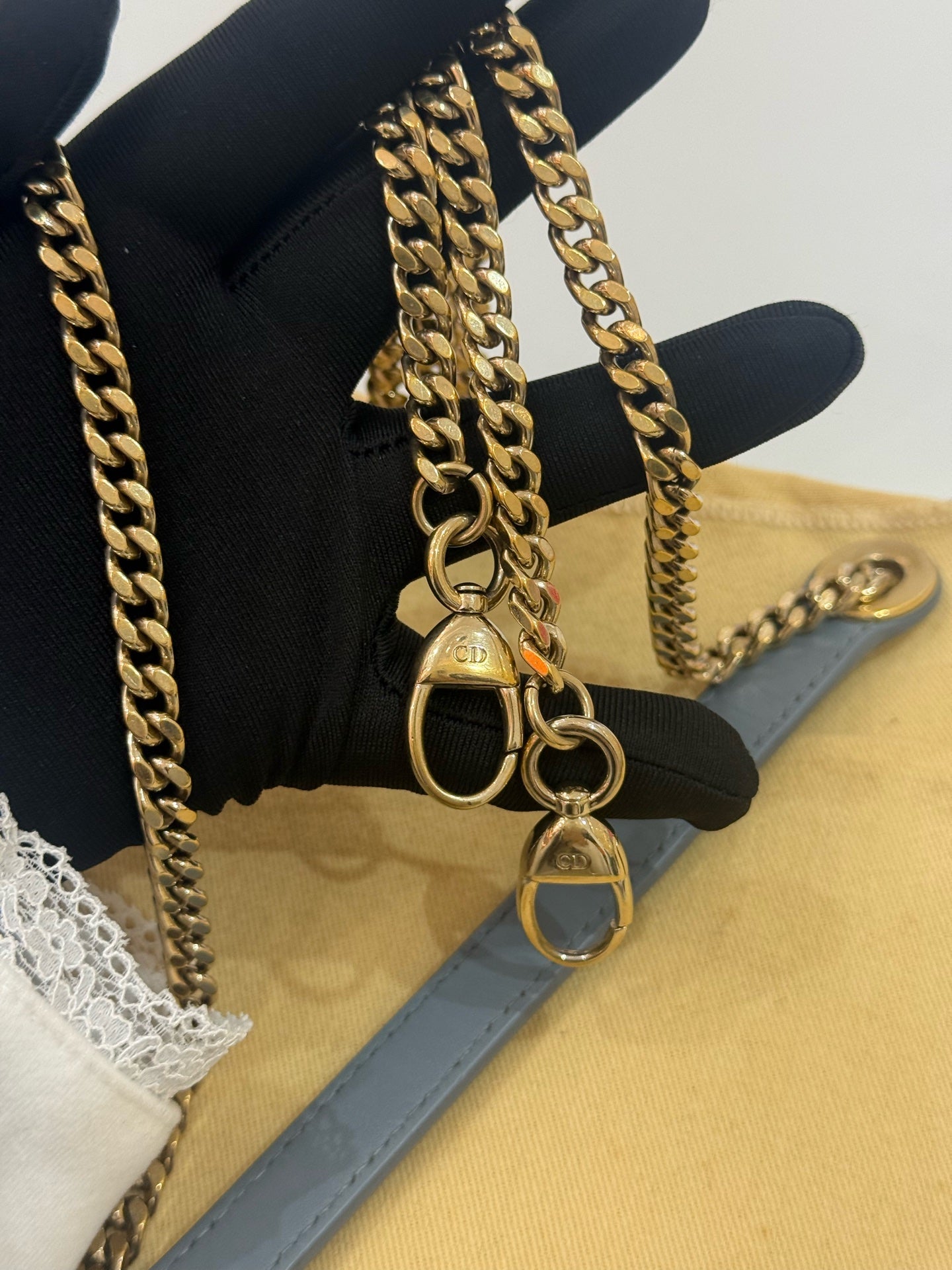 Dior - Lady Dior - Leather - Blue - (mini)