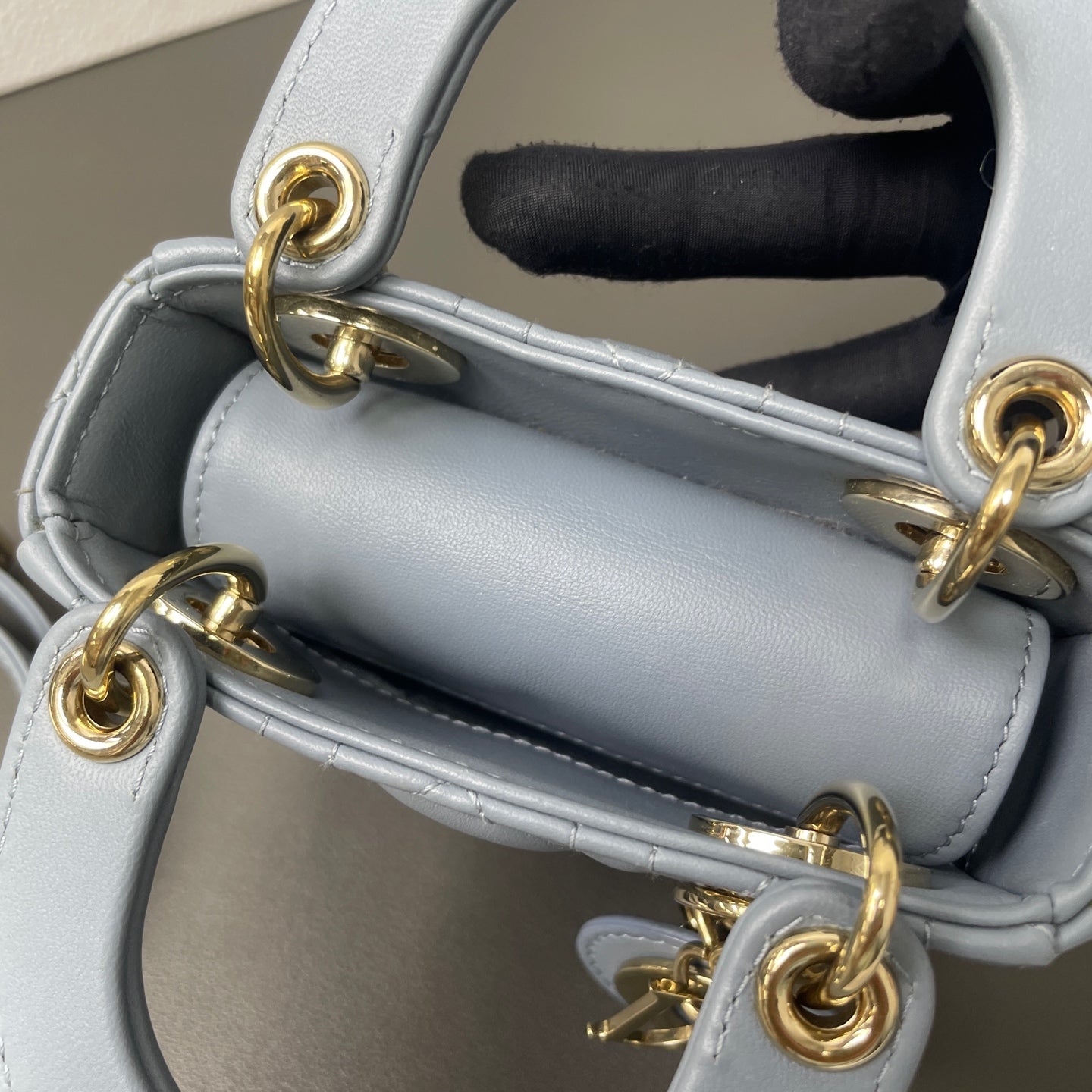 Dior - Lady Dior - Leather - Blue - (mini)