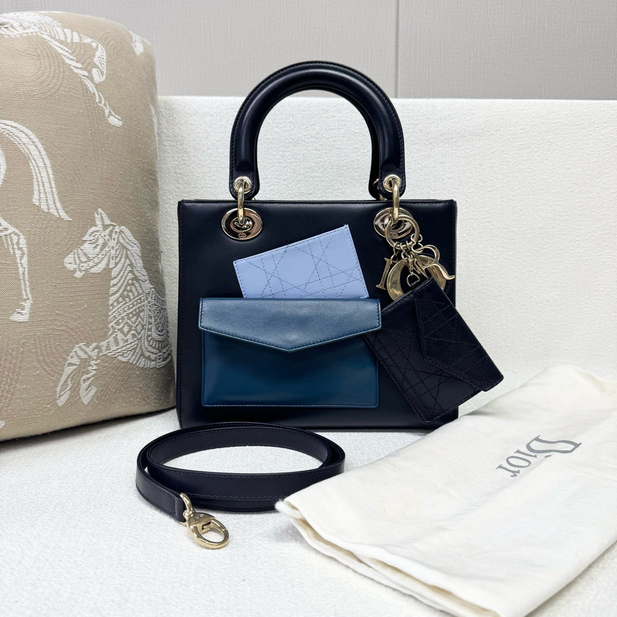 Dior - Lady Dior - Leather - Blue - (Other)