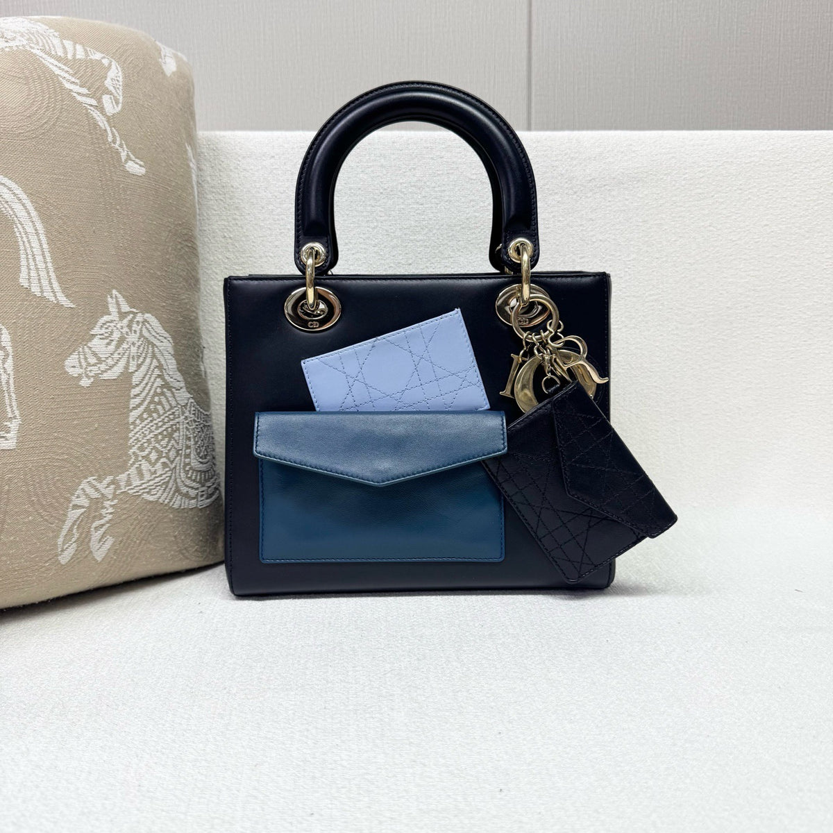 Dior - Lady Dior - Leather - Blue - (Other)