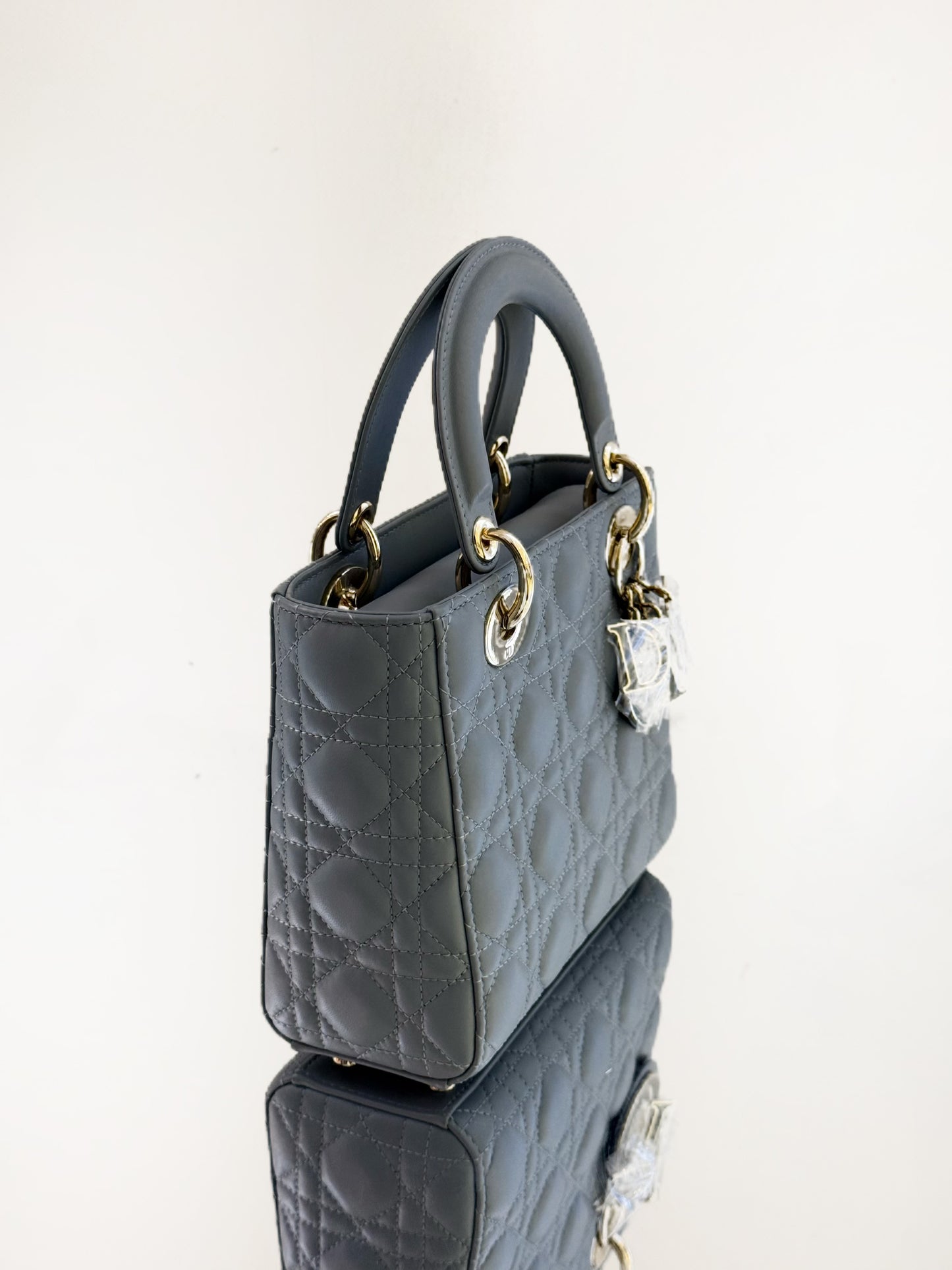 Dior - Lady Dior - Leather - Blue - (small)