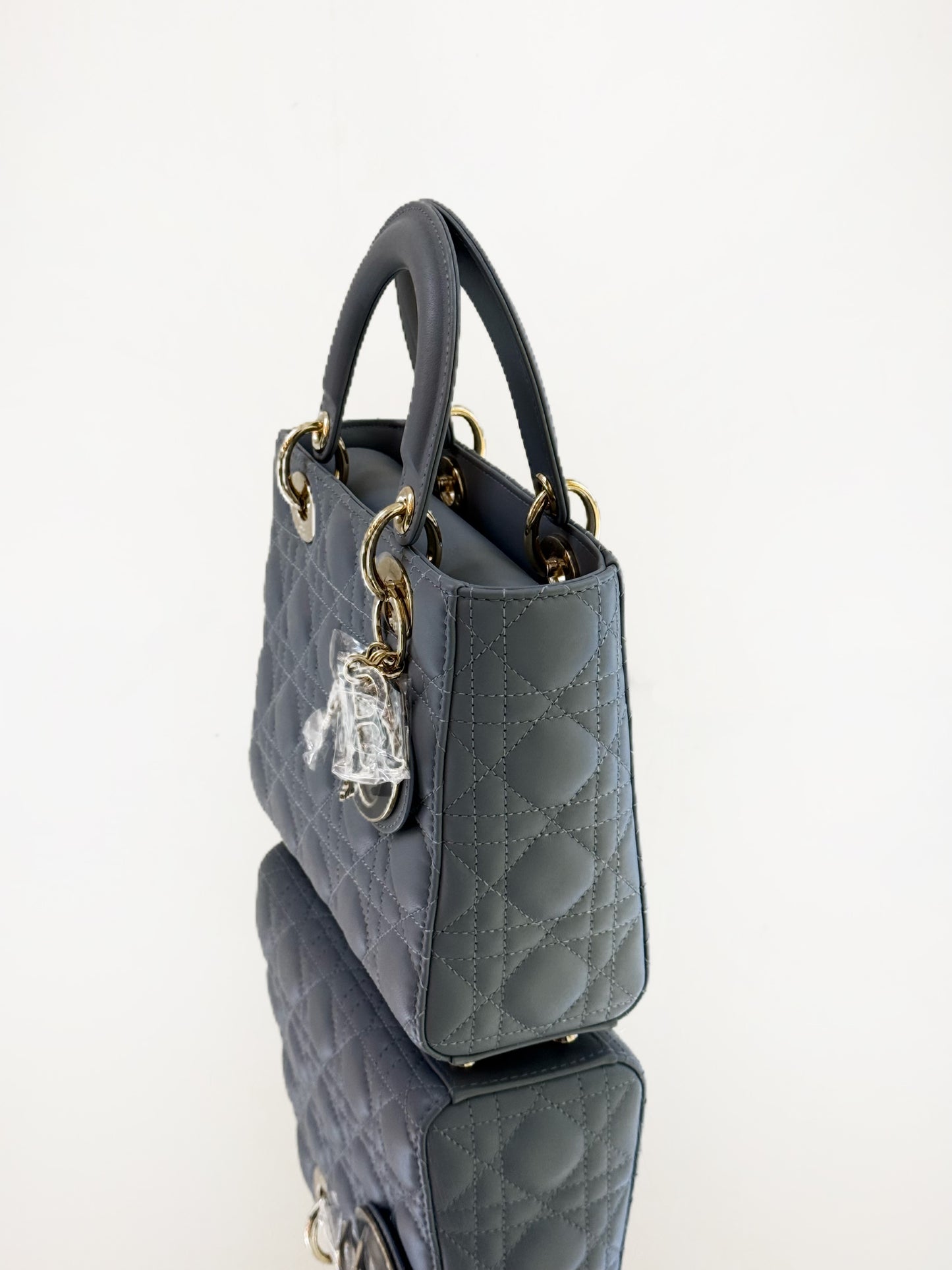 Dior - Lady Dior - Leather - Blue - (small)