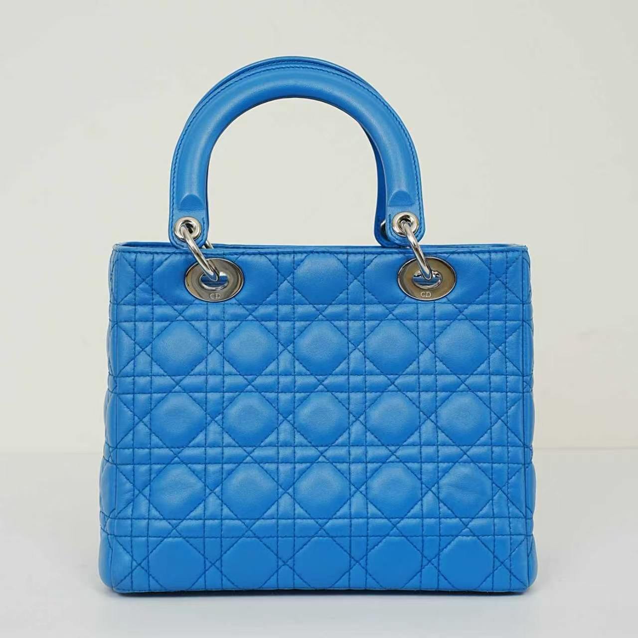Dior - Lady Dior - Leather - Blue - (small)
