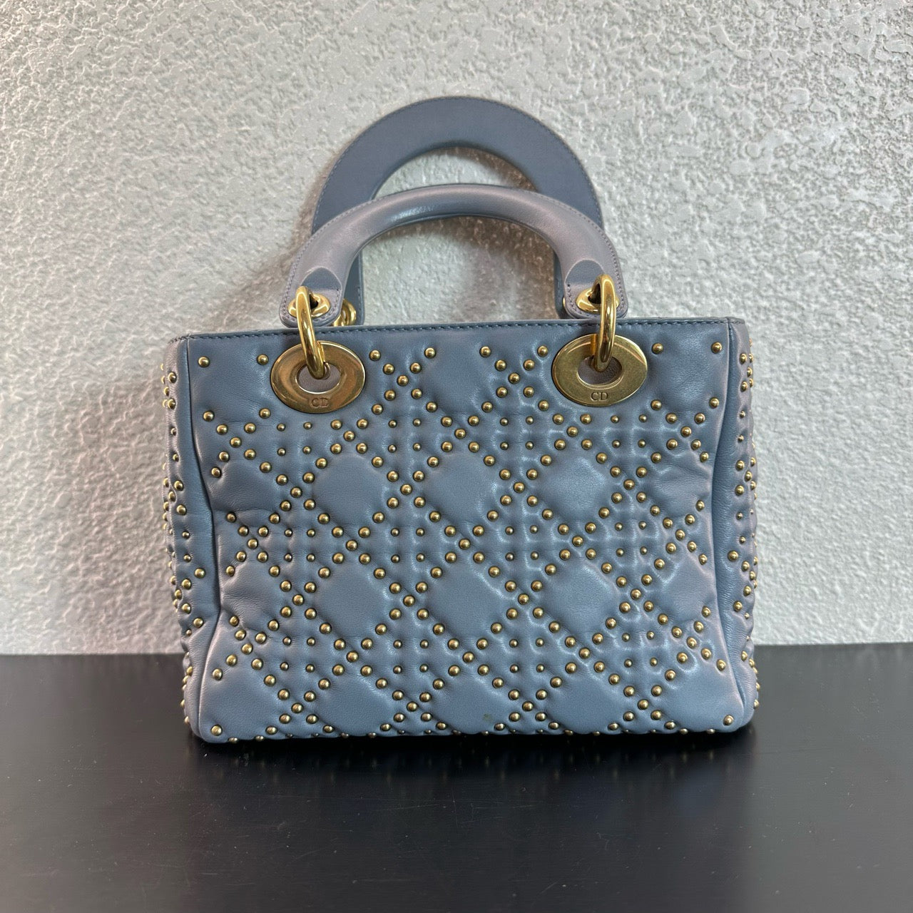Dior - Lady Dior - Leather - Blue - (Small)